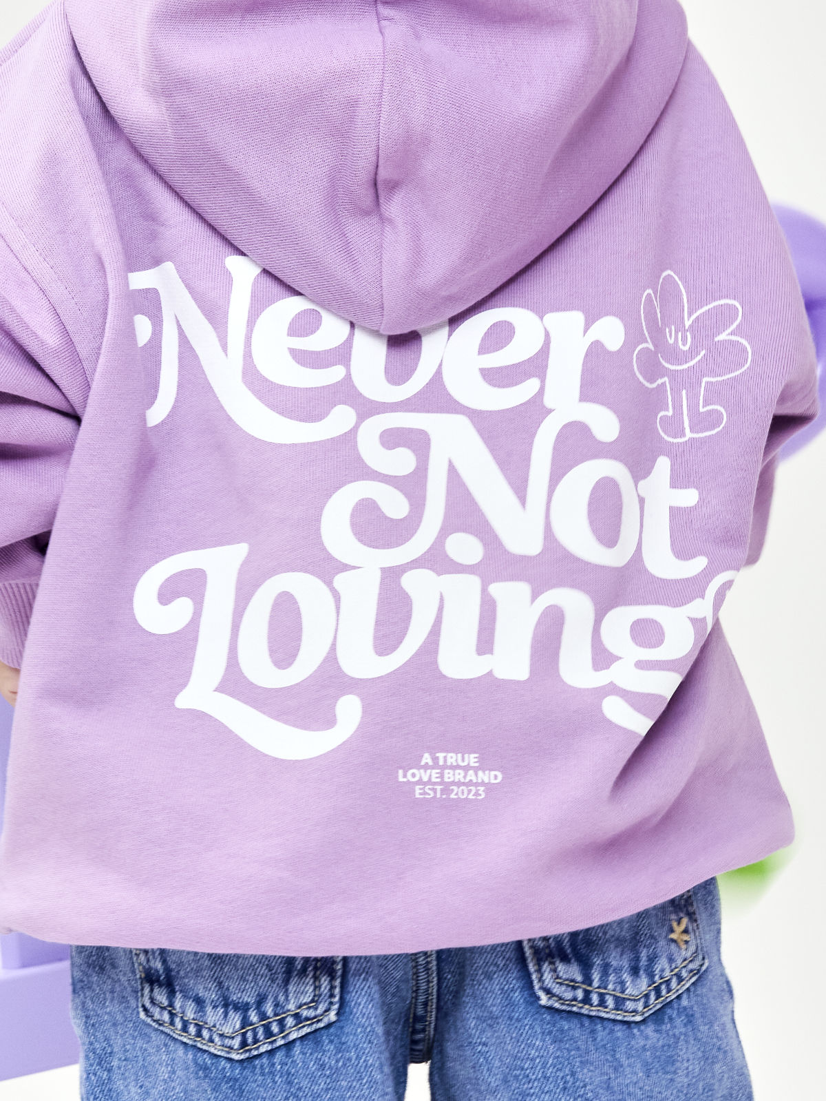 Kids Hoodie Flieder