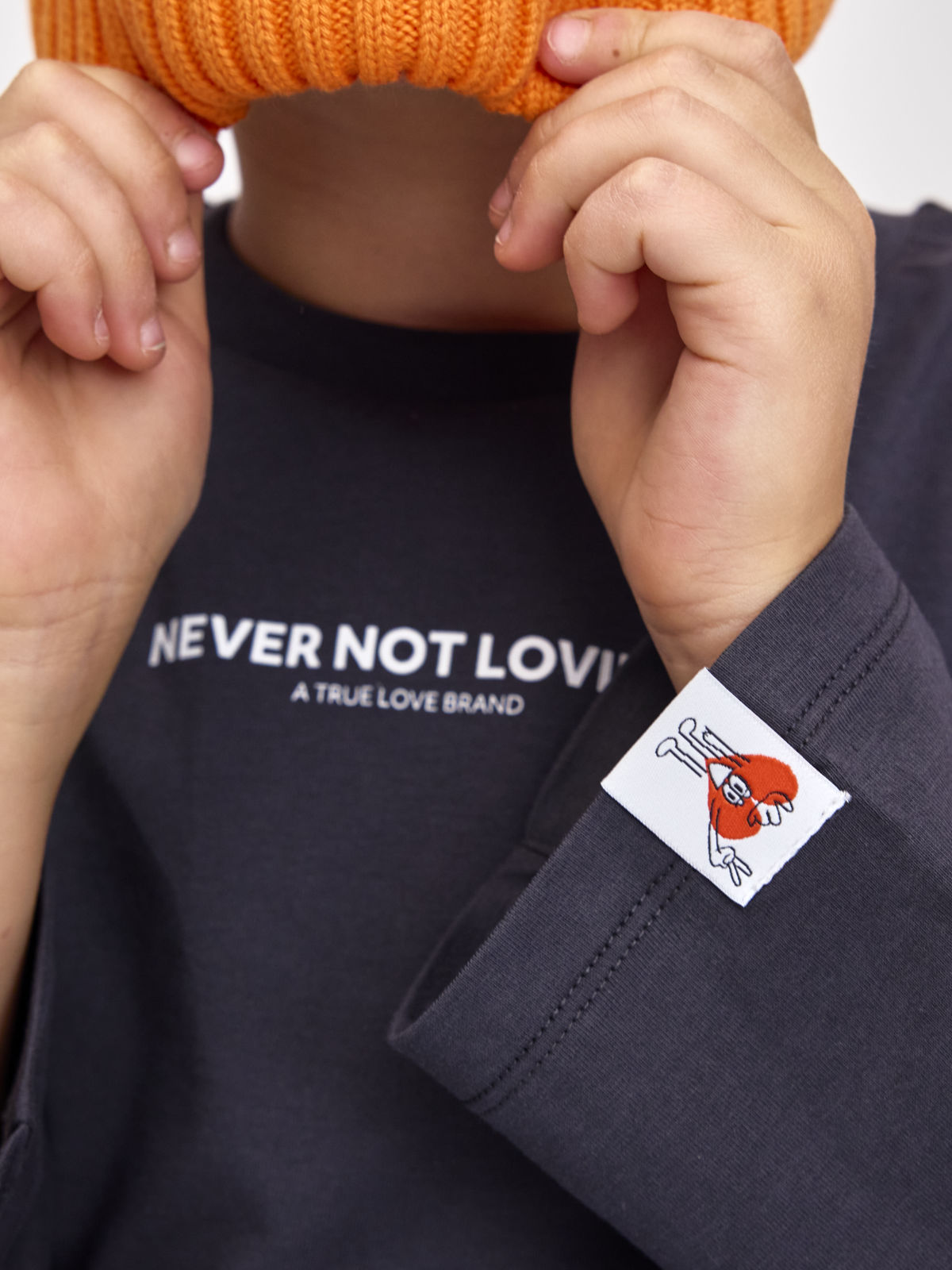 Kids Longsleeve Dunkelgrau