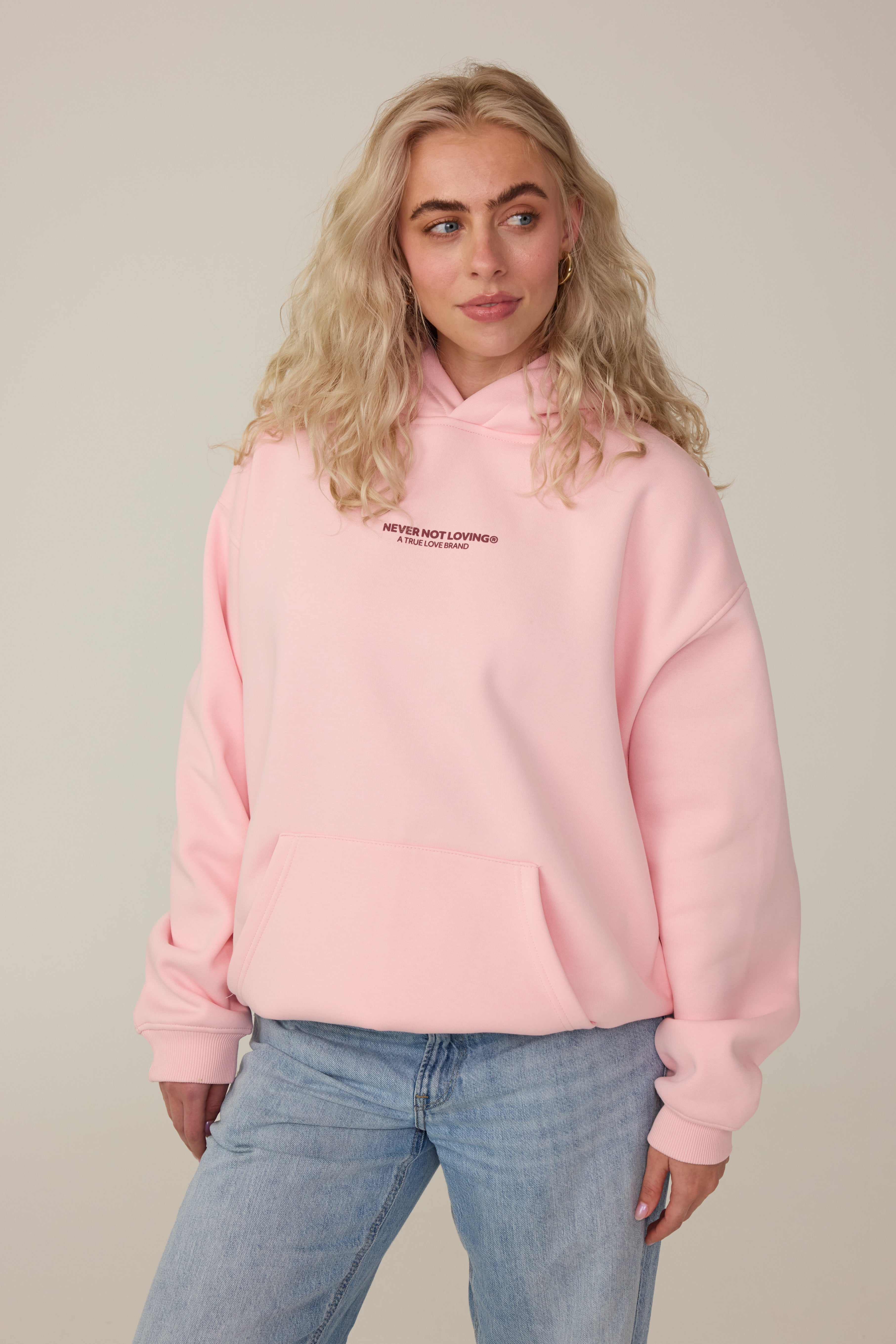 GIRLS HOODIE BABY PINK