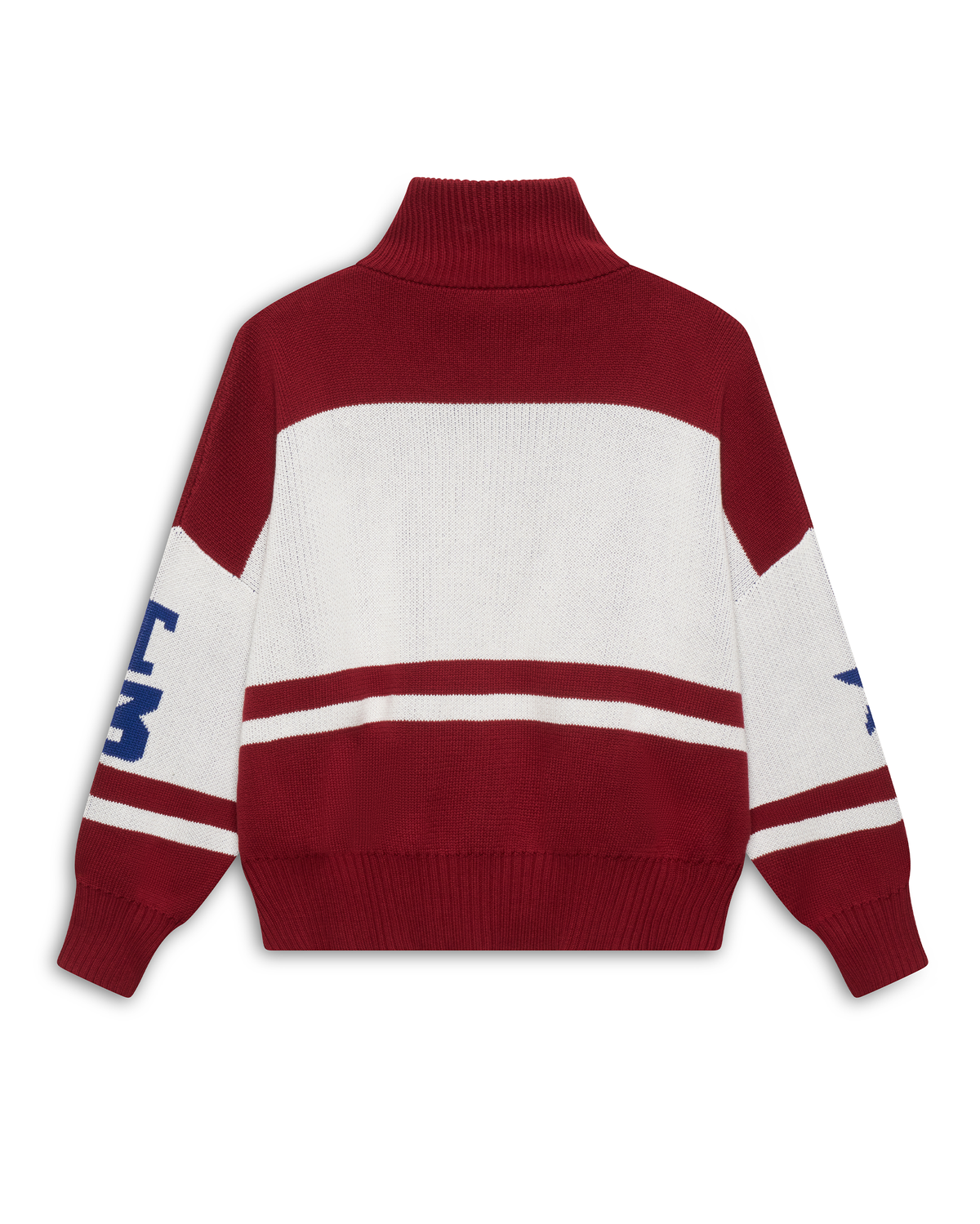 NNL KNIT ZIPPER JACKET BORDEAUX