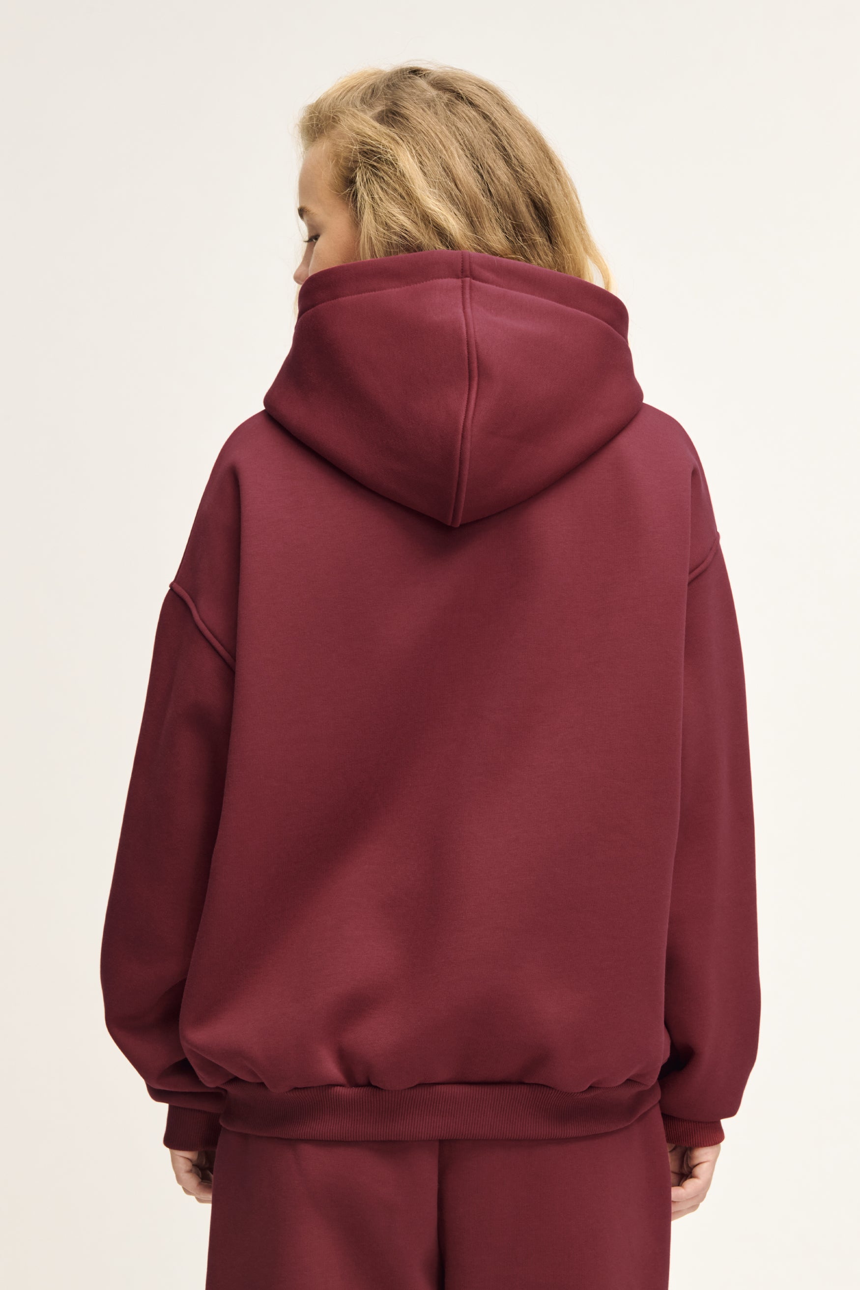 Glint Sweat Jacket Deep Red Unisex