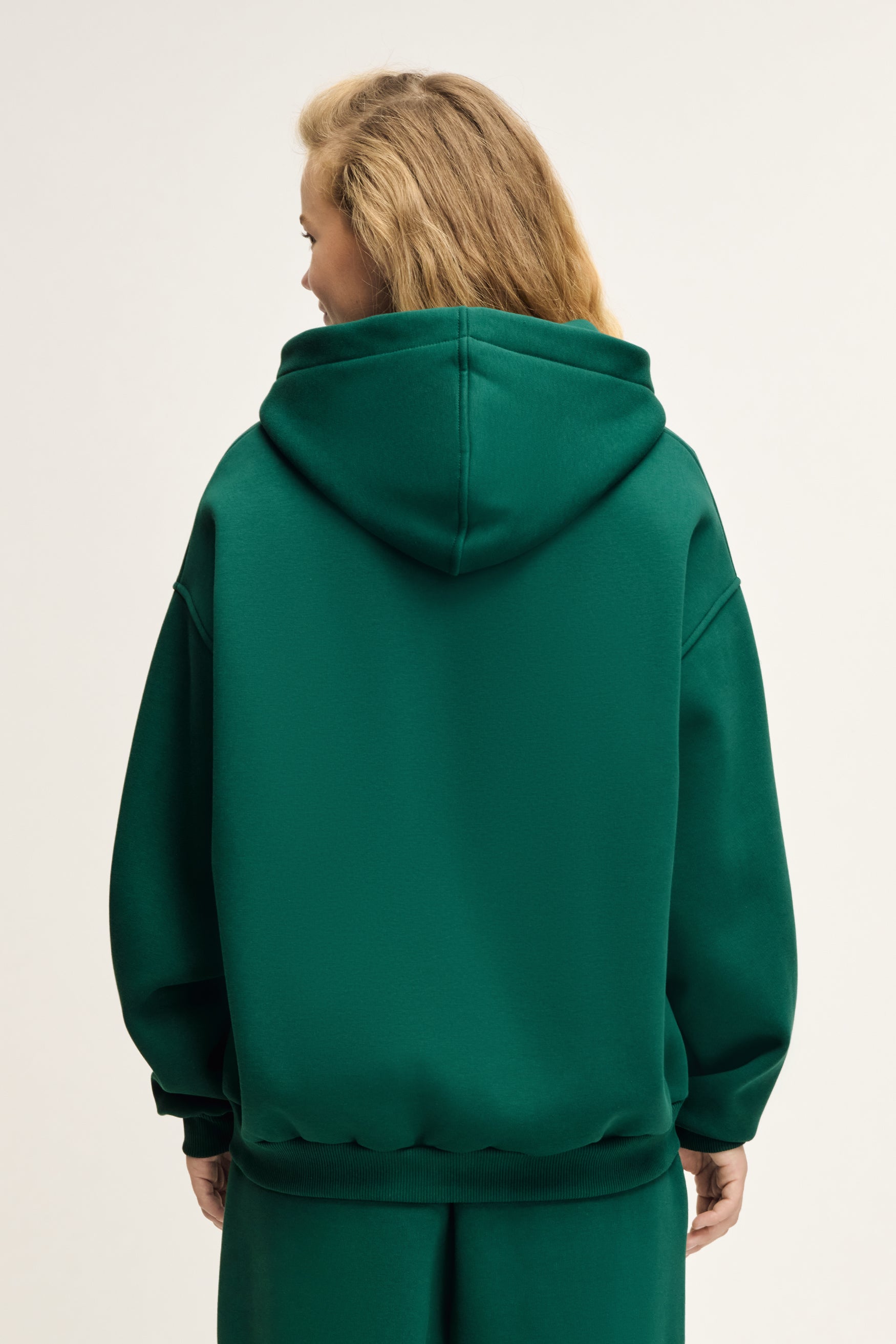 Glint Sweat Jacket Moss Green Unisex