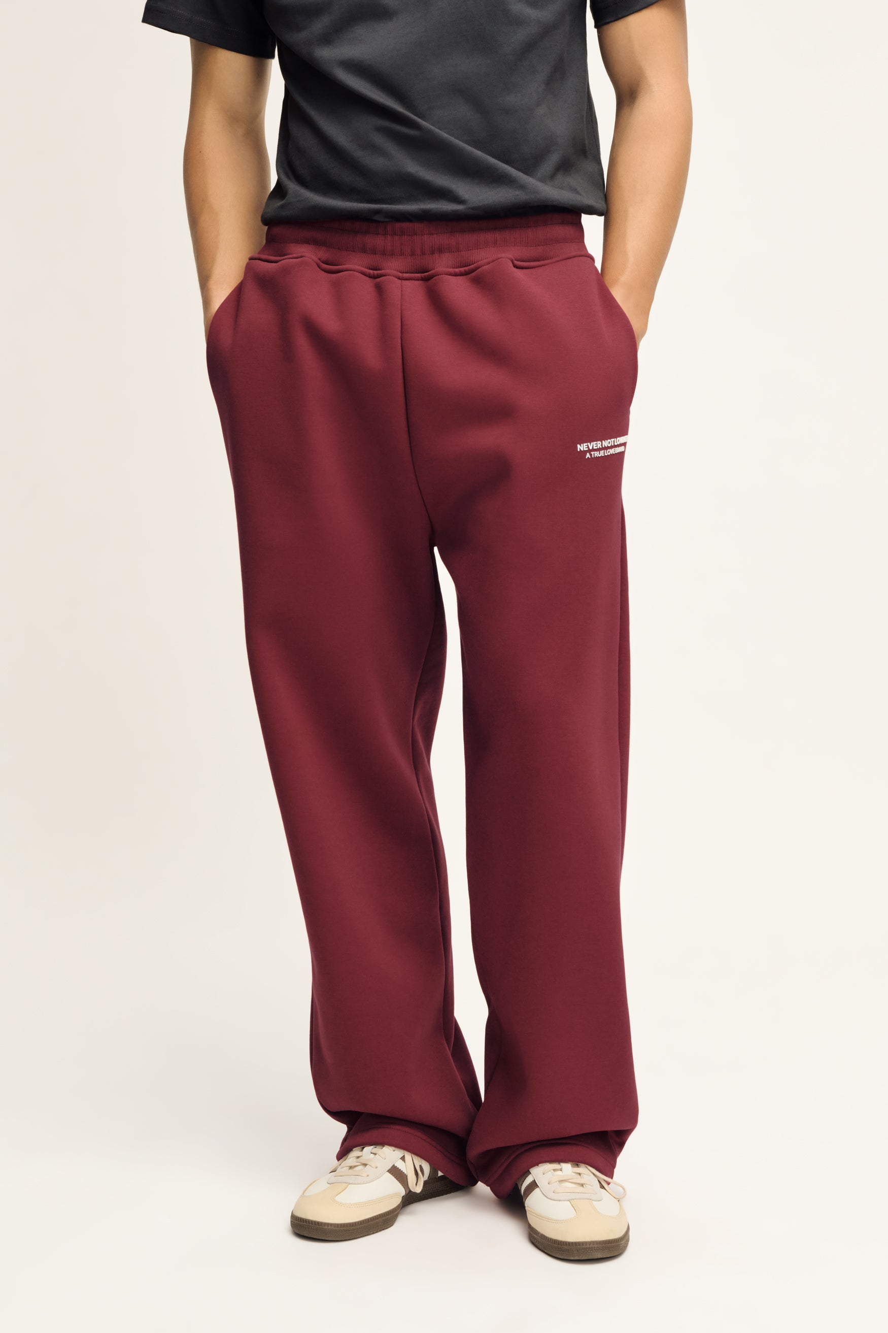 Glint Sweat Pants Deep Red Unisex