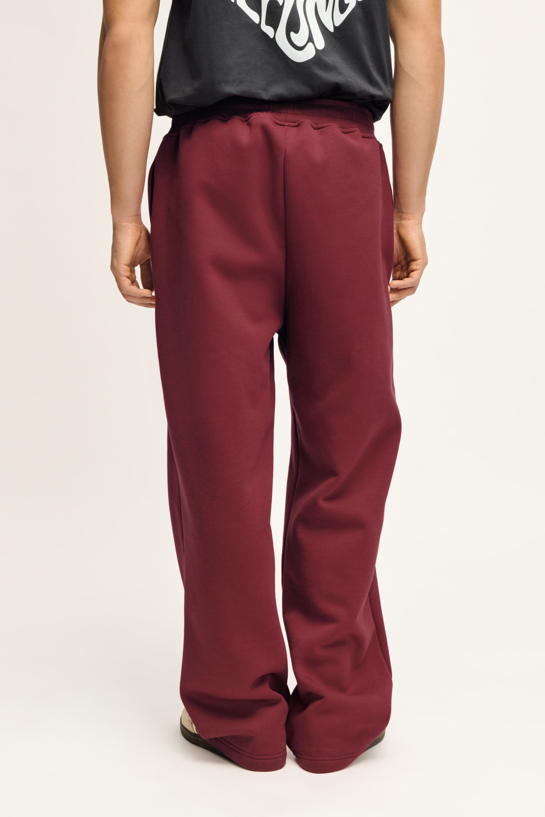 Glint Sweat Pants Deep Red Unisex