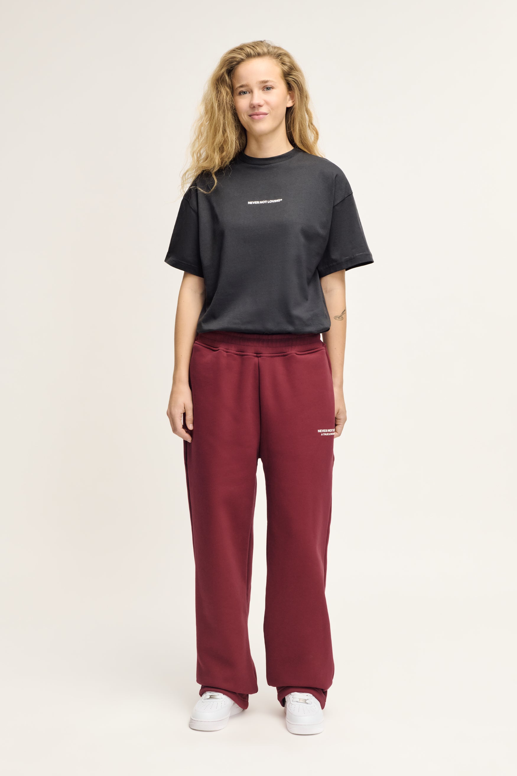 Glint Sweat Pants Deep Red Unisex