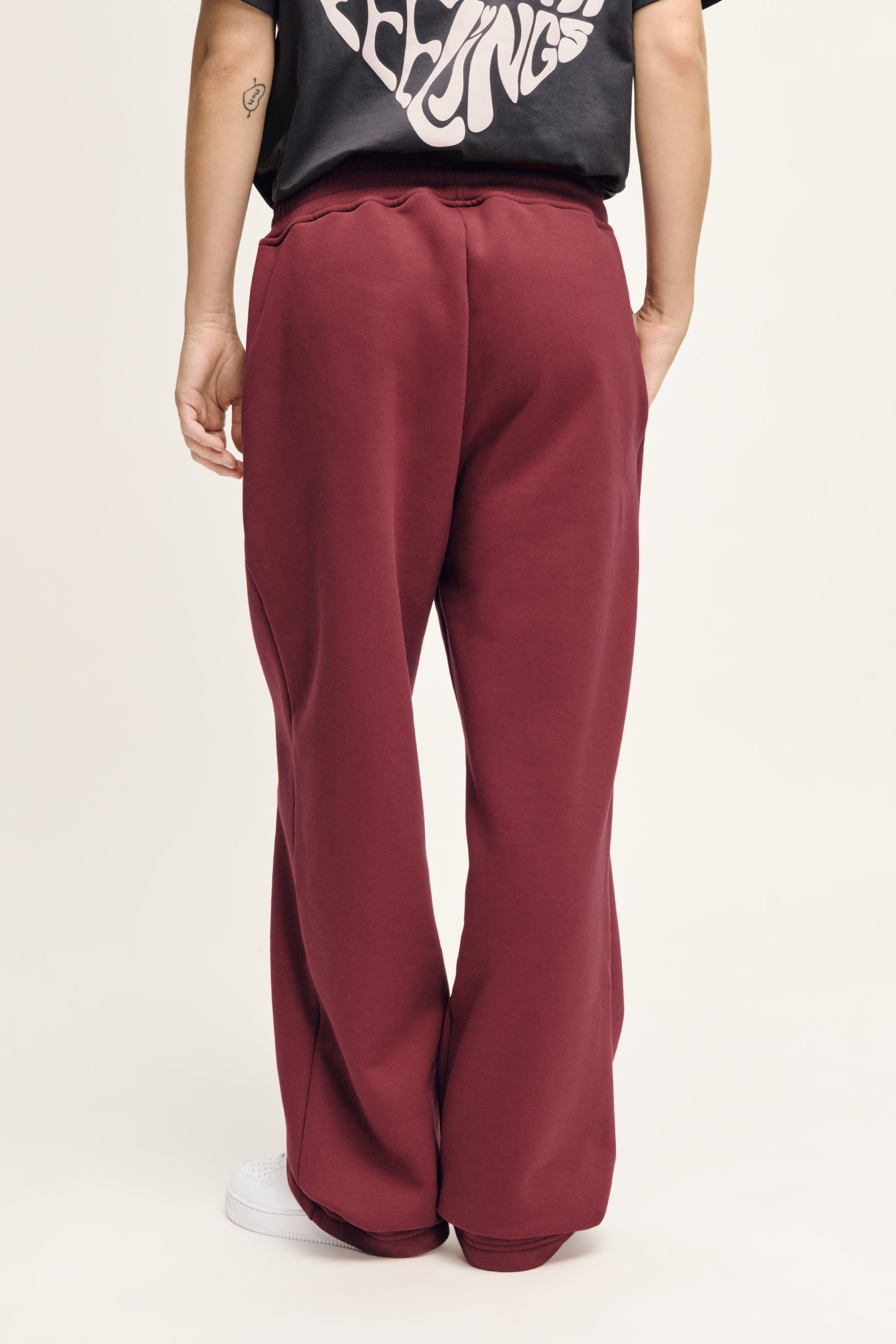 Glint Sweat Pants Deep Red Unisex