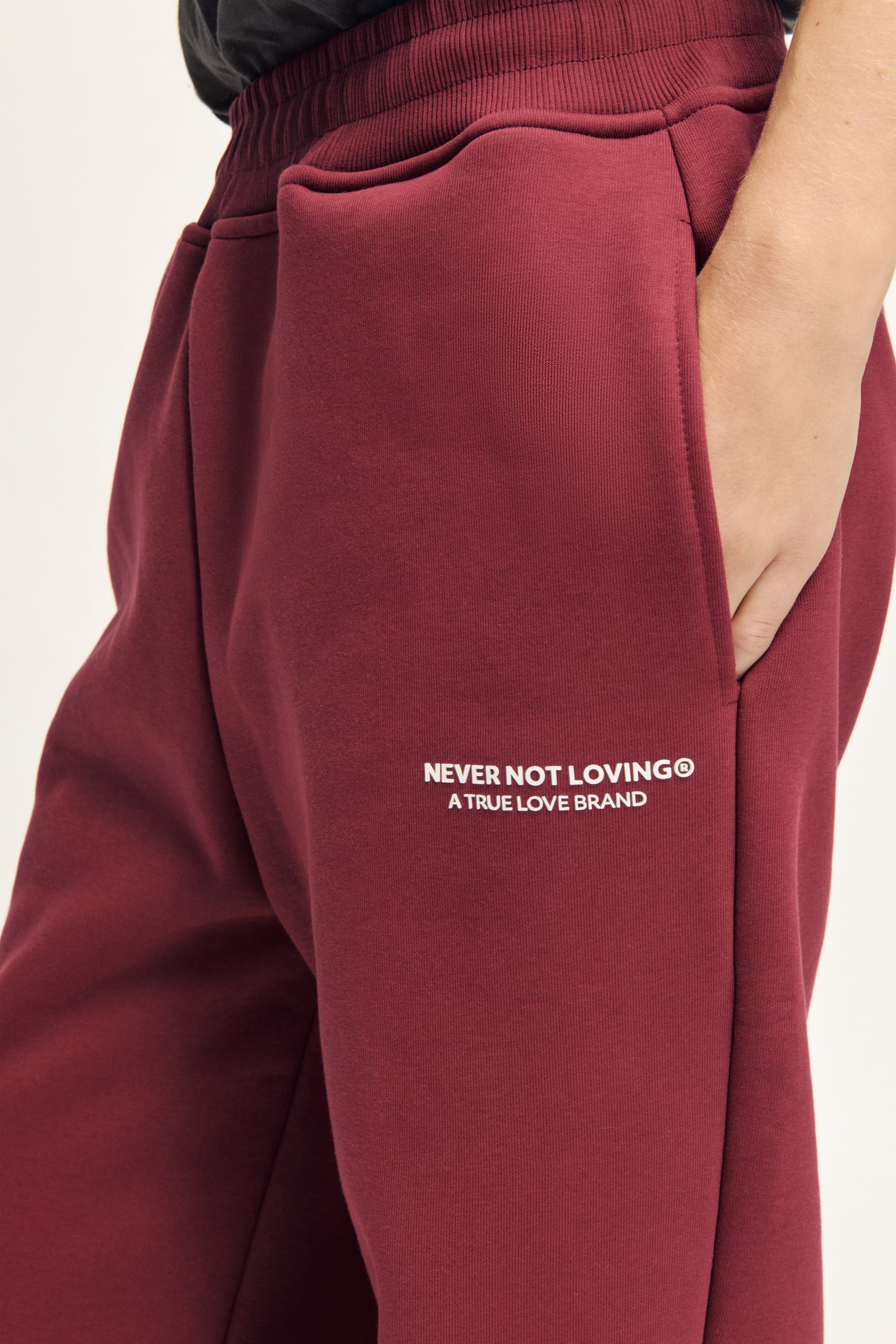 Glint Sweat Pants Deep Red Unisex