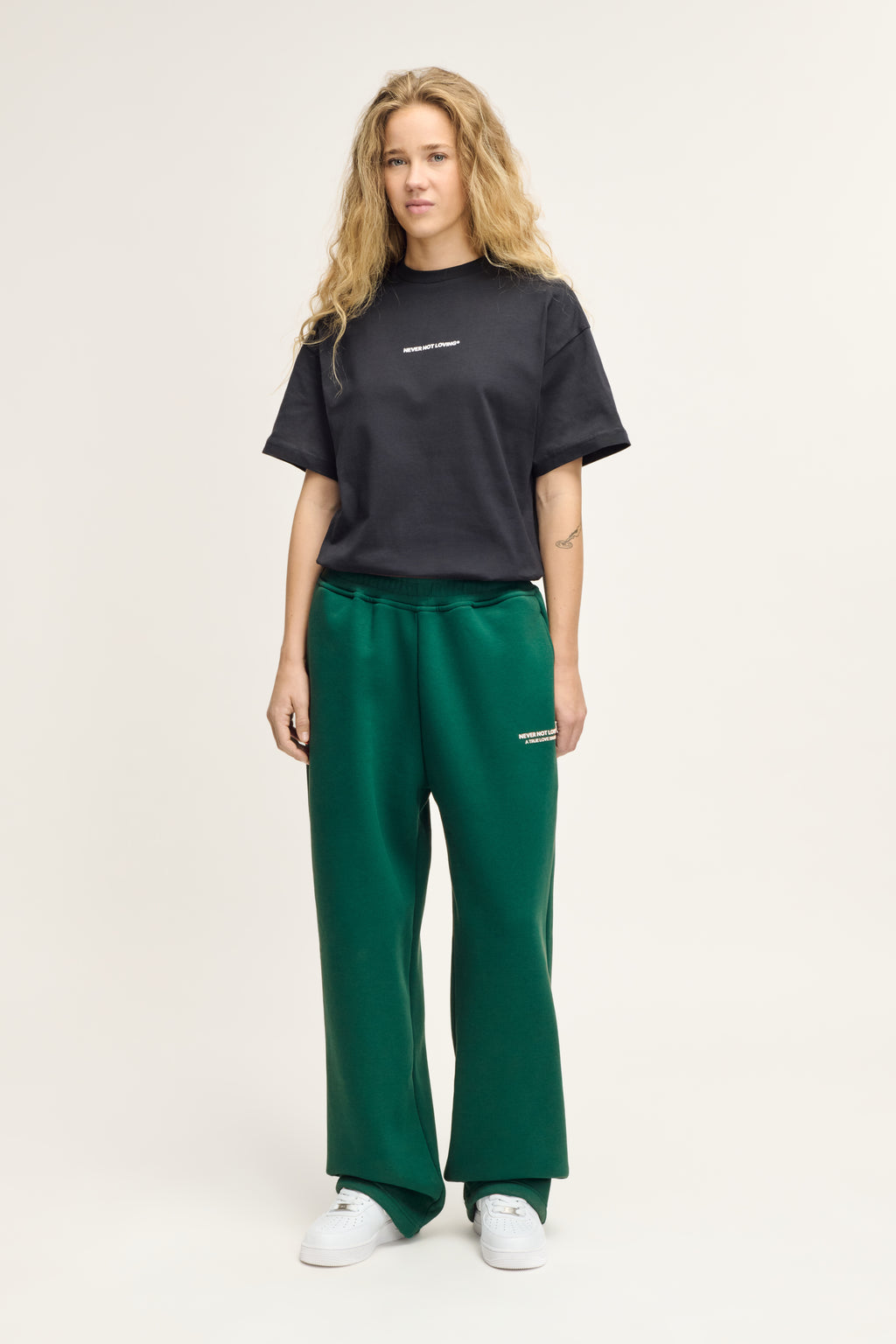 Glint Sweat Pants Moss Green Unisex