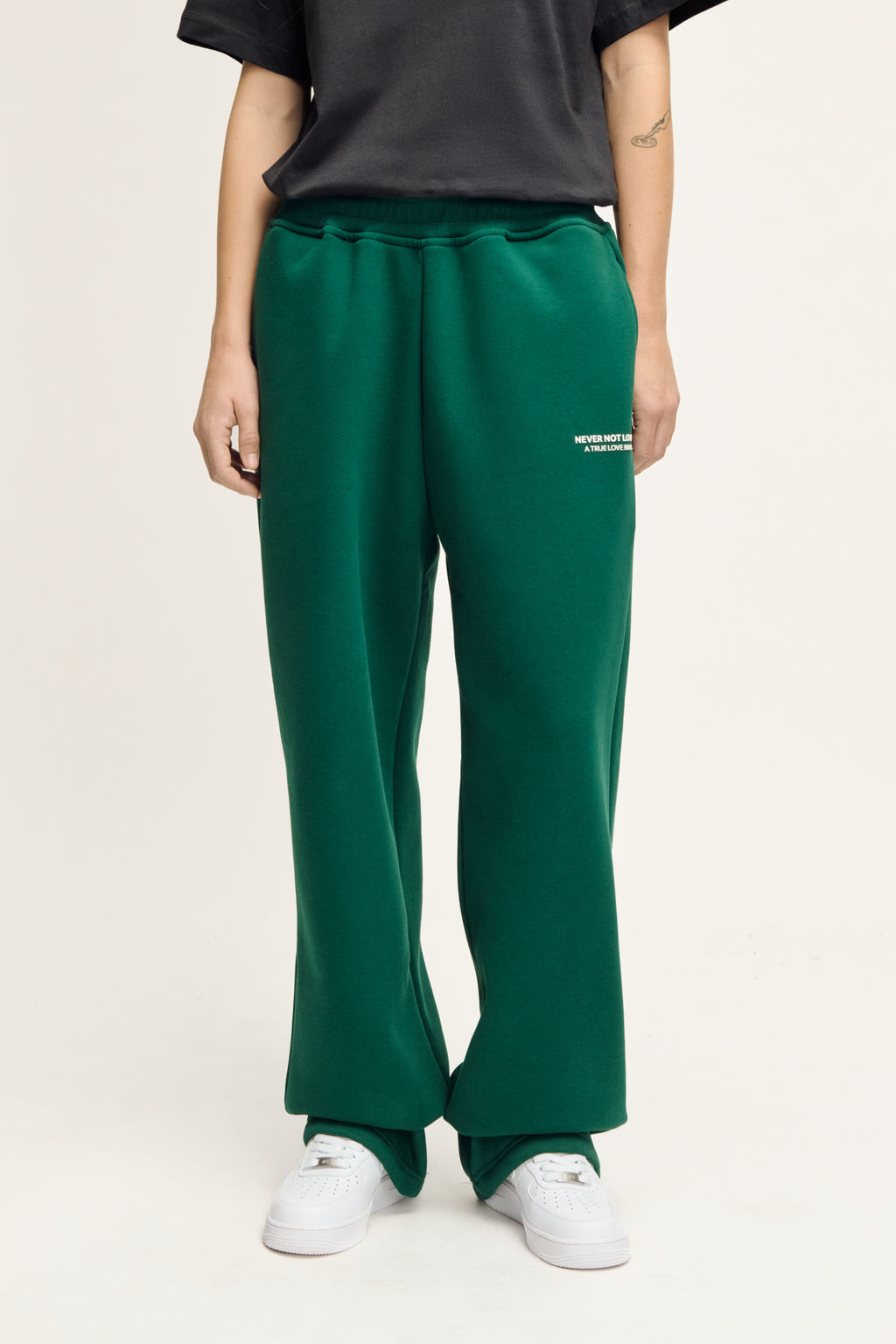 Glint Sweat Pants Moss Green Unisex