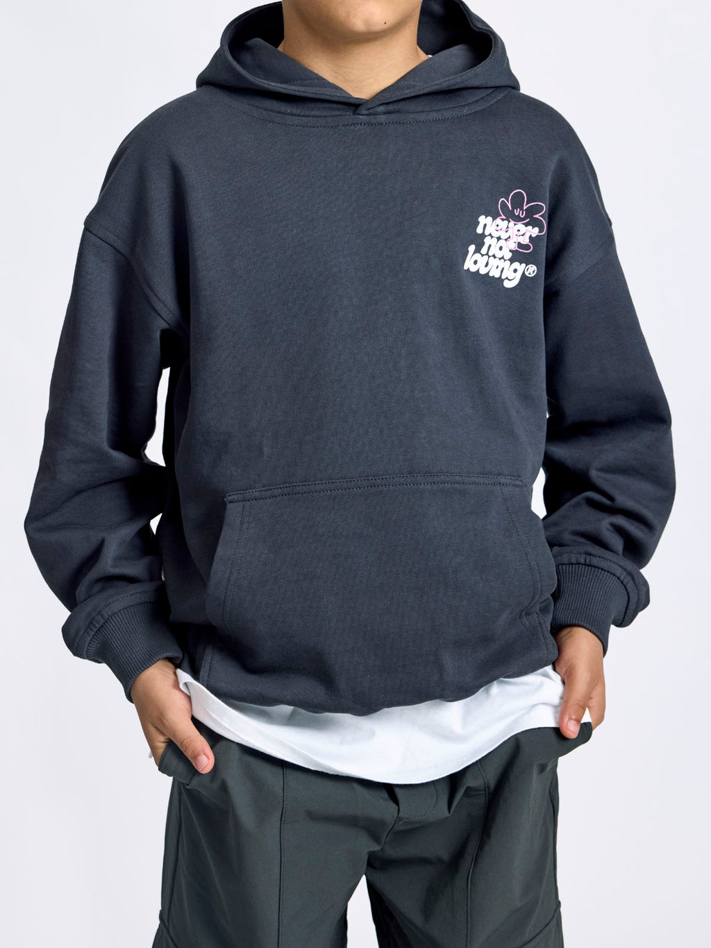 Kids Hoodie Dunkelgrau