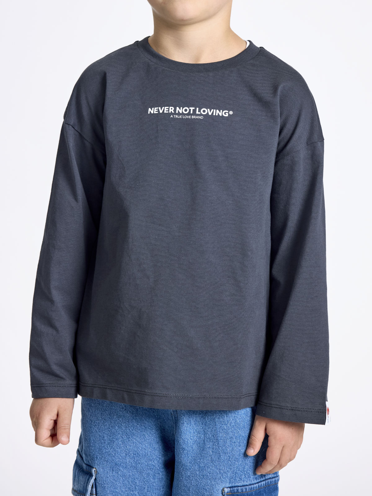 Kids Longsleeve Dunkelgrau
