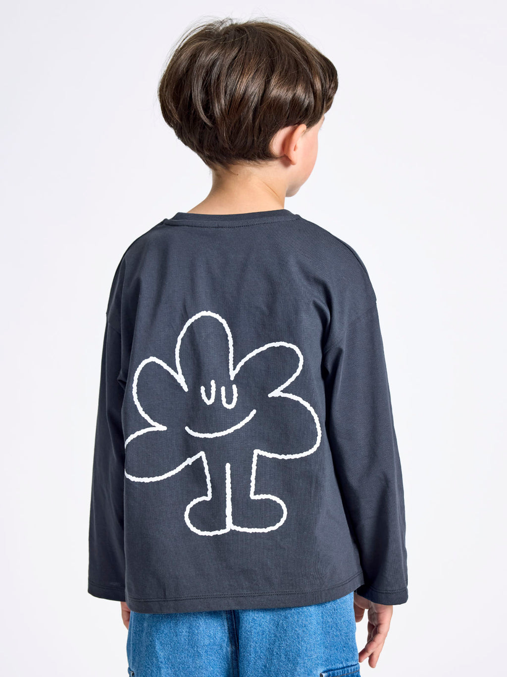 Kids Longsleeve Dunkelgrau