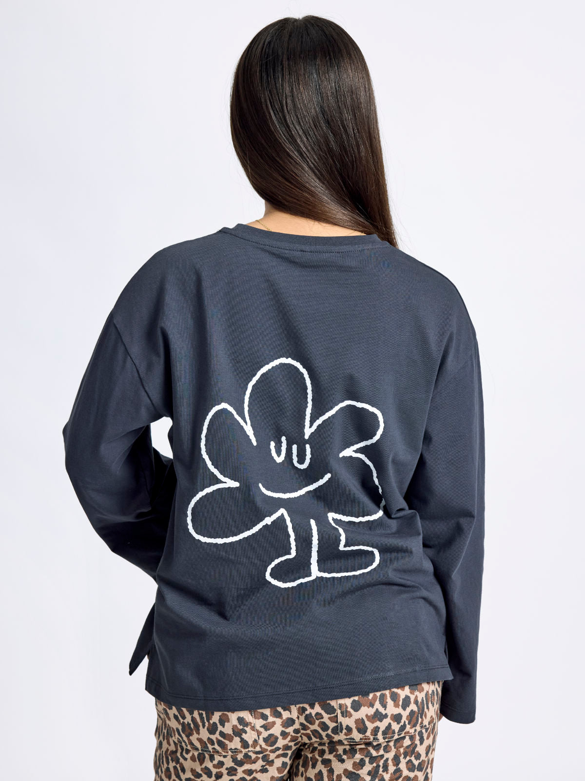 Kids Longsleeve Dunkelgrau
