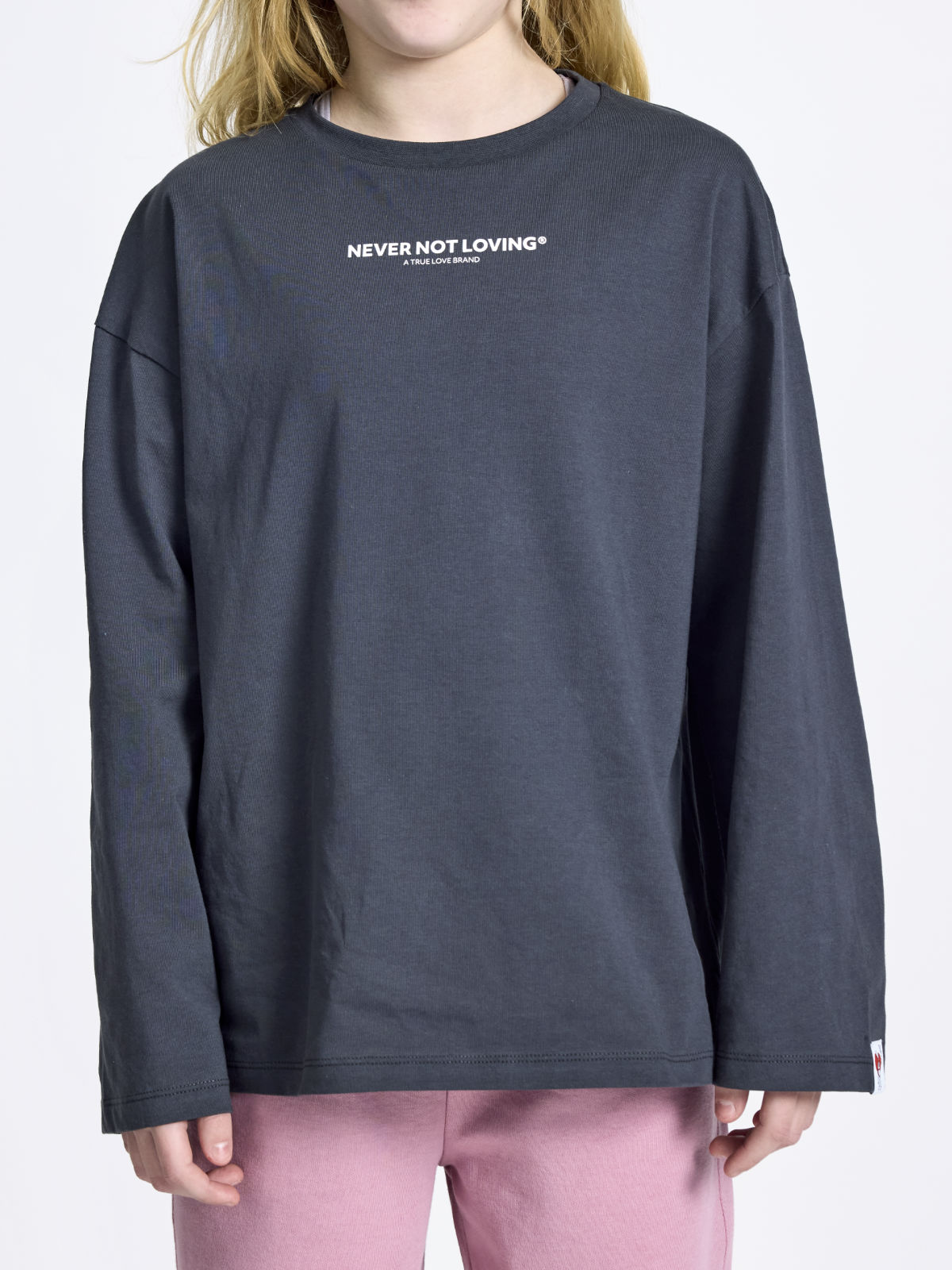 Kids Longsleeve Dunkelgrau