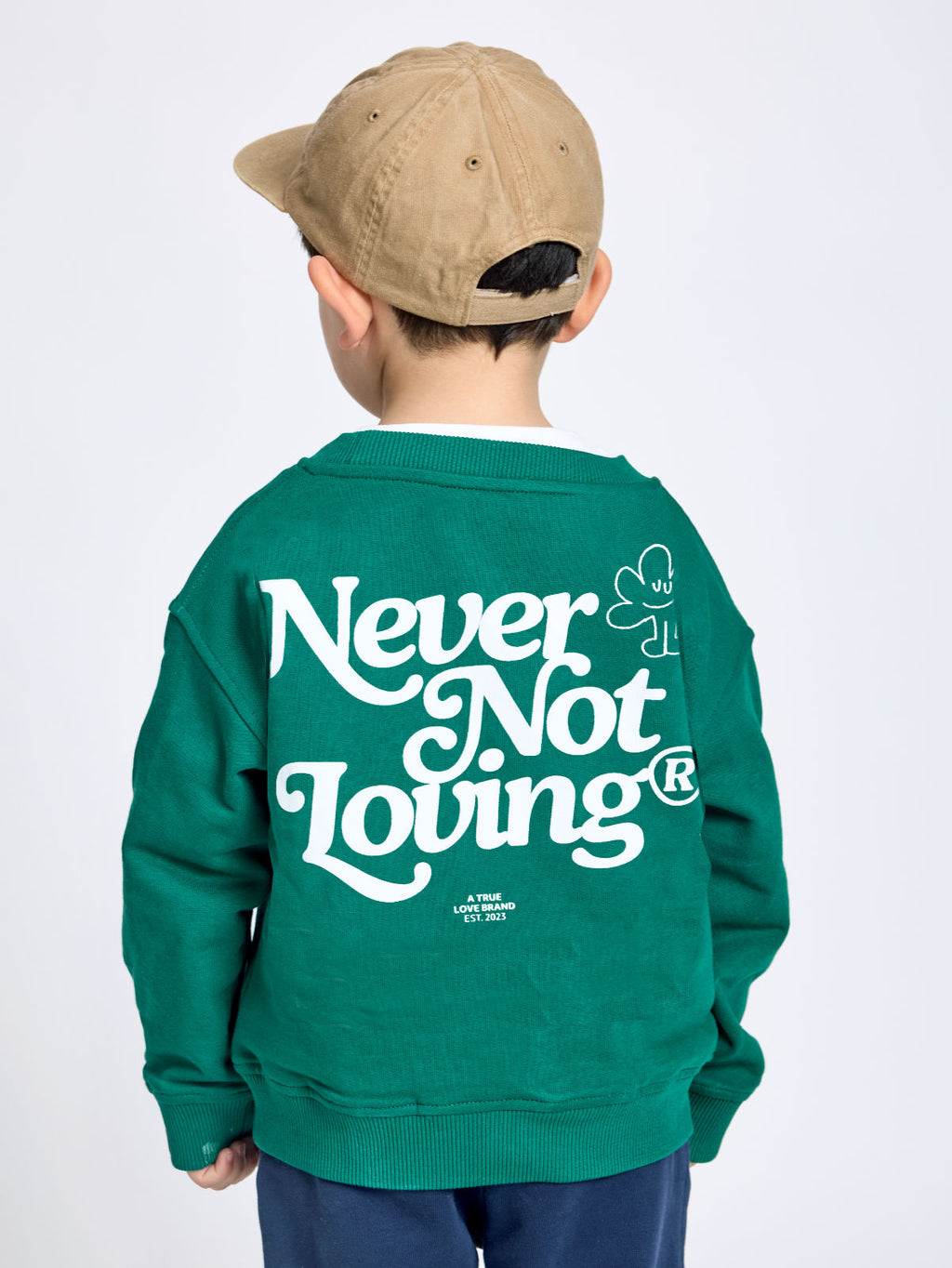 Kids Sweatshirt Dunkelgrün
