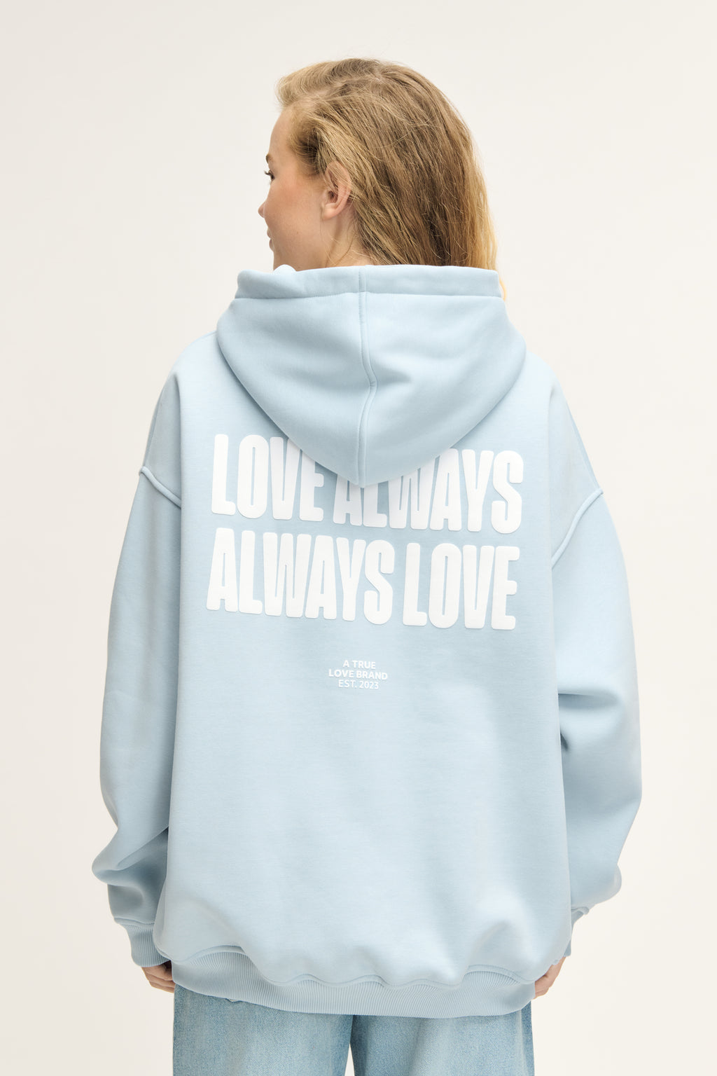 Love Always Hoodie Blue