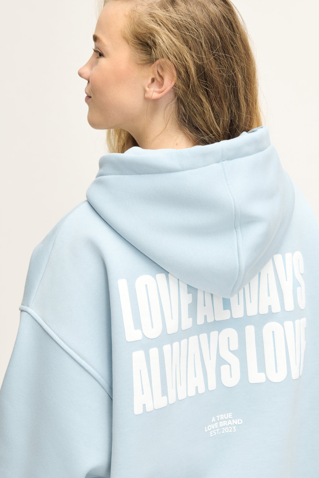 Love Always Hoodie Blue