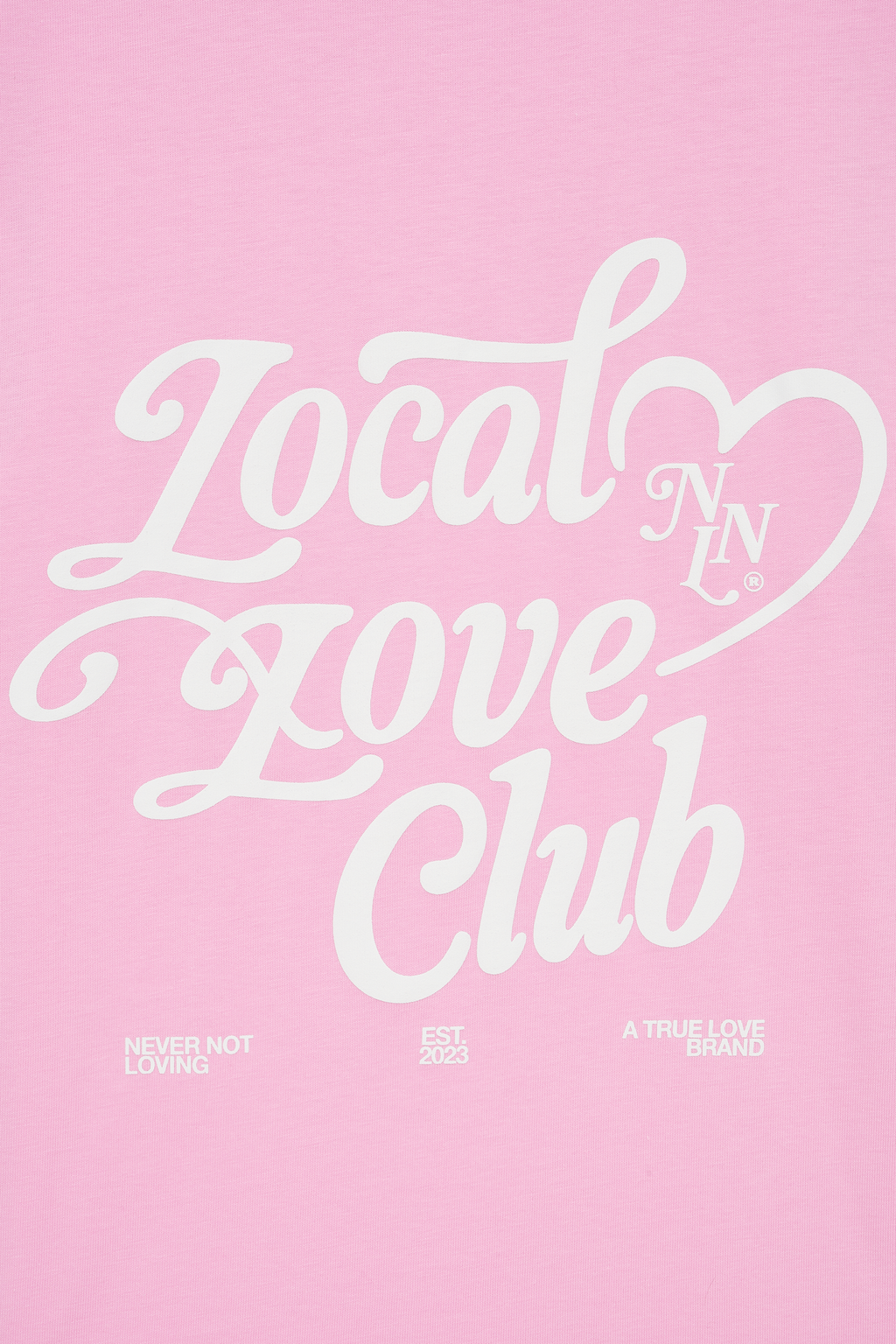 LOCAL LOVE CLUB T-SHIRT PINK BLOSSOM