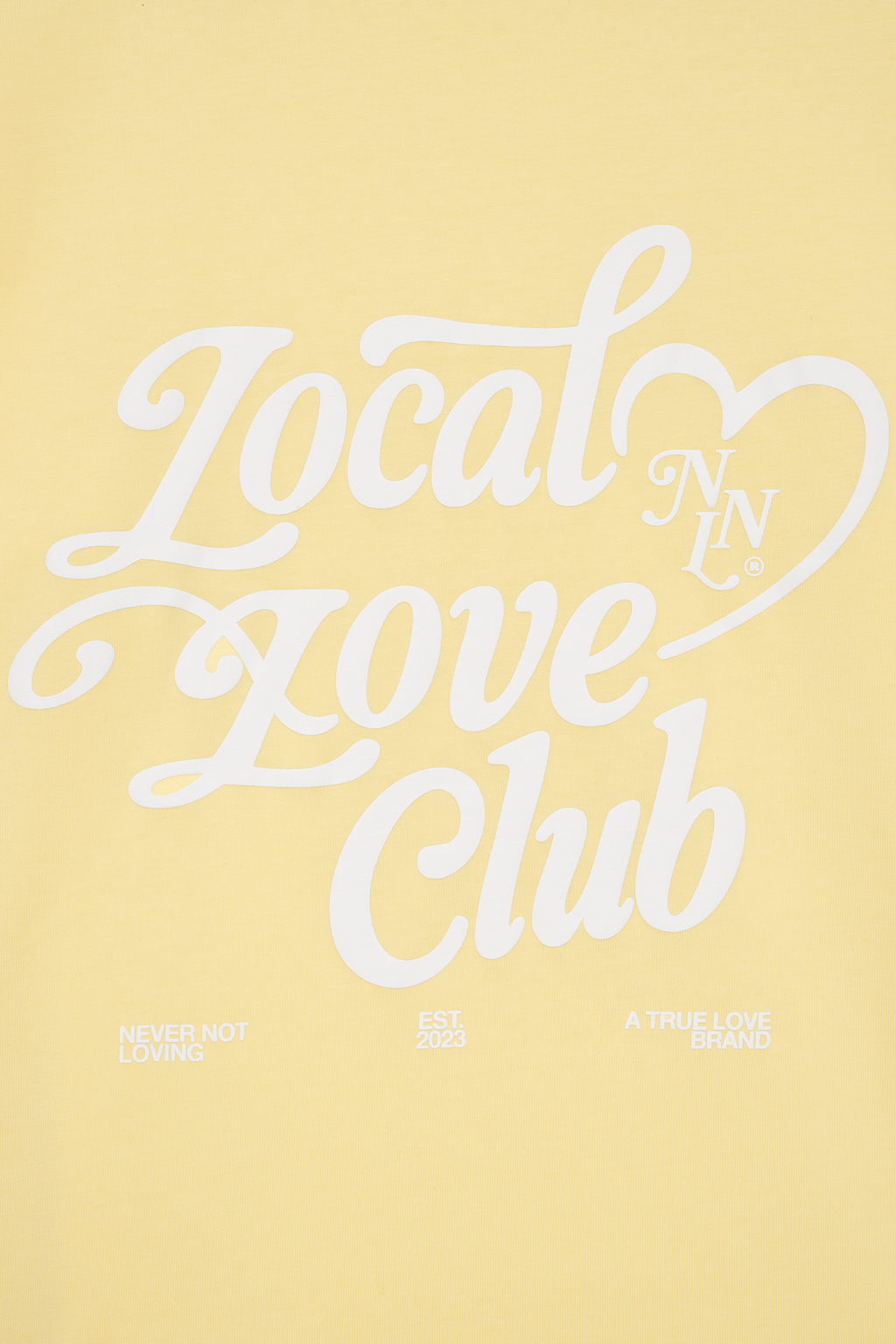 LOCAL LOVE CLUB T-SHIRT BUZZING YELLOW