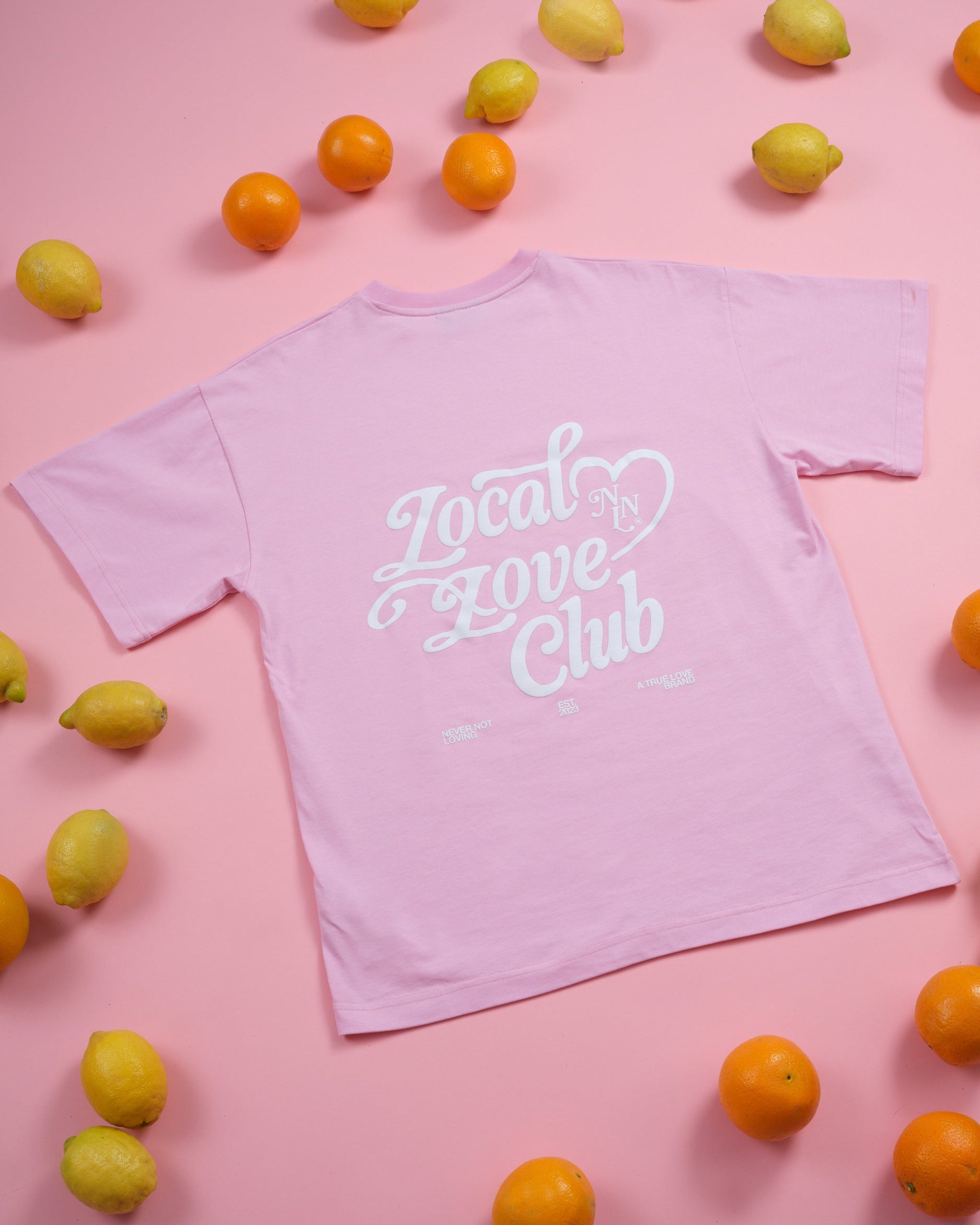 LOCAL LOVE CLUB T-SHIRT PINK BLOSSOM