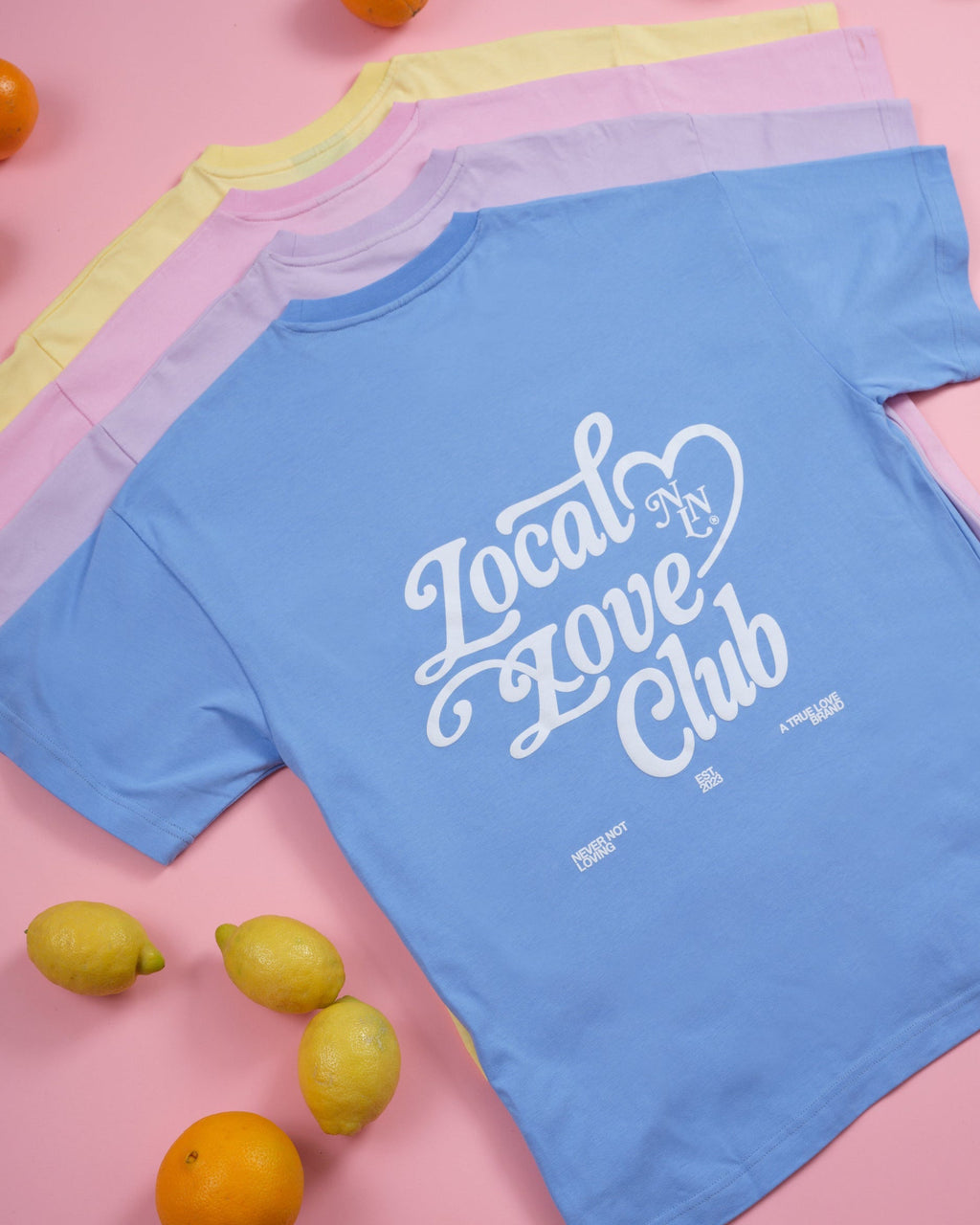 LOCAL LOVE CLUB T-SHIRT PINK BLOSSOM