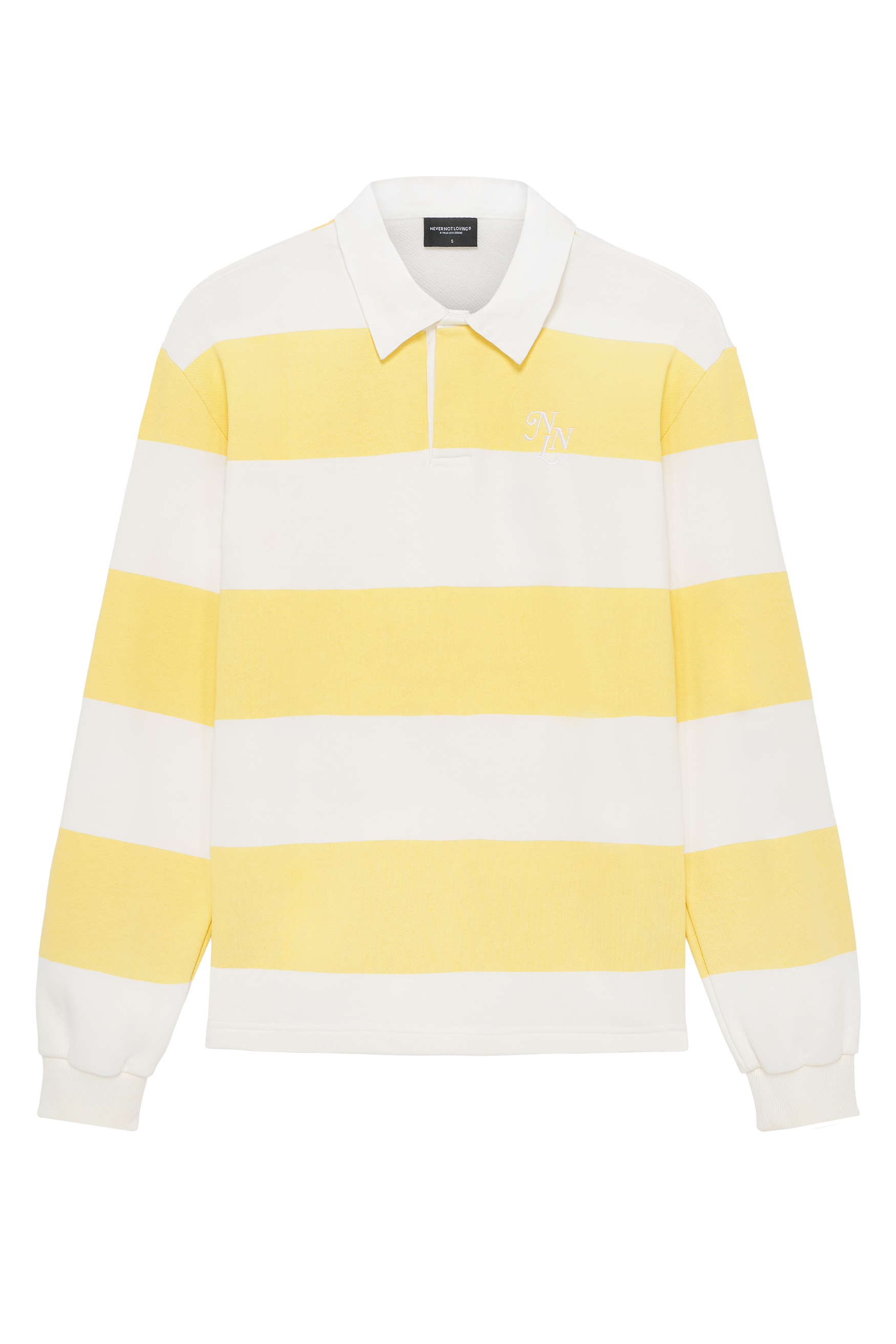 STRIPED LONGSLEEVE BUZZING YELLOW WHITE