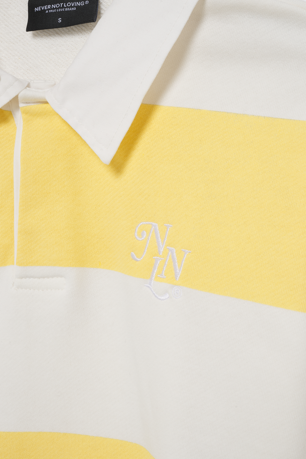 STRIPED LONGSLEEVE BUZZING YELLOW WHITE