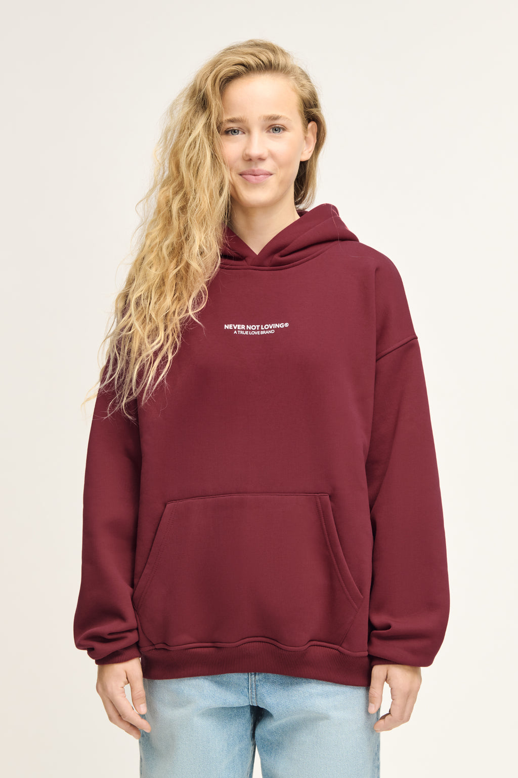 Merle Hoodie Deep Red Unisex