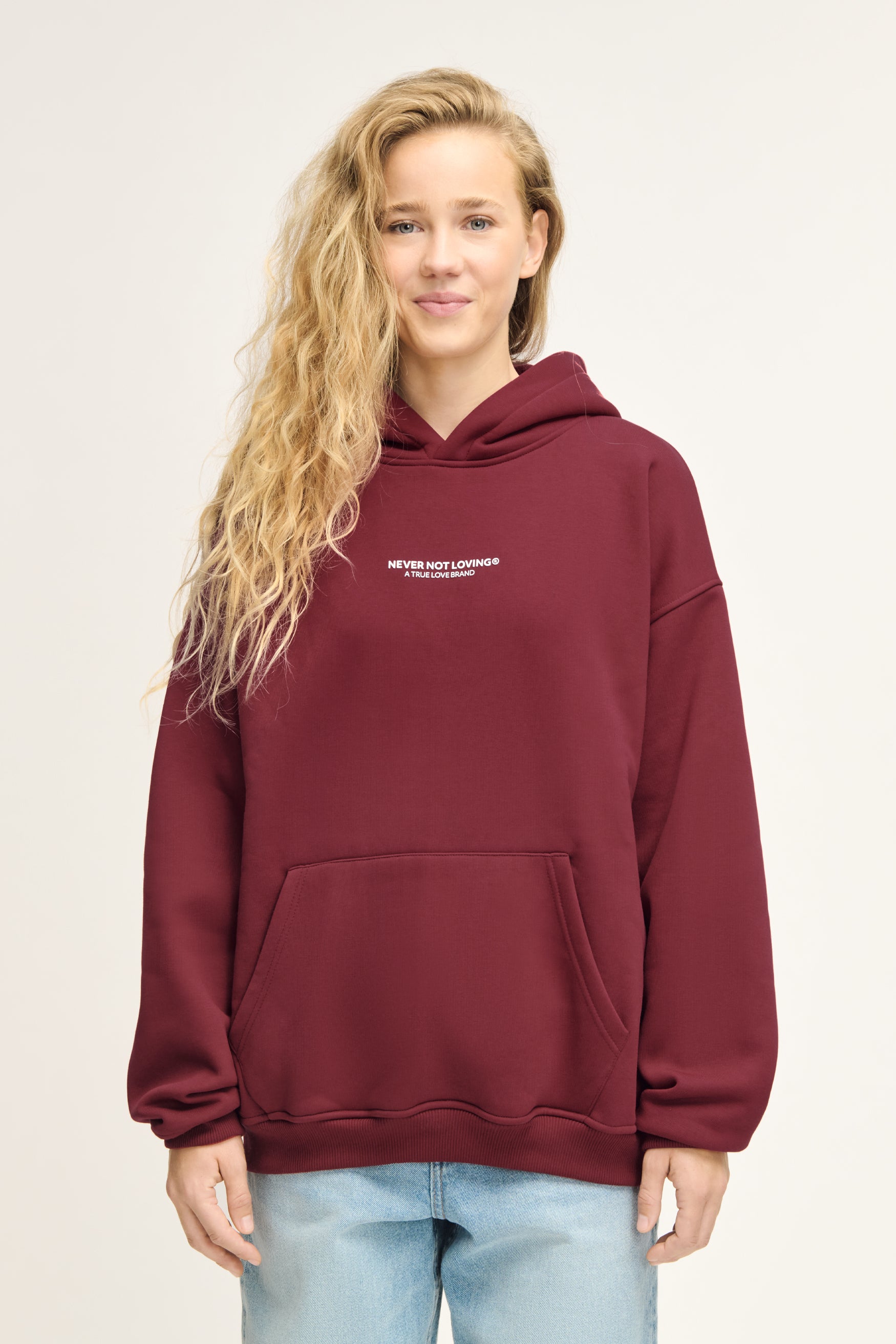 Merle Hoodie Deep Red Unisex