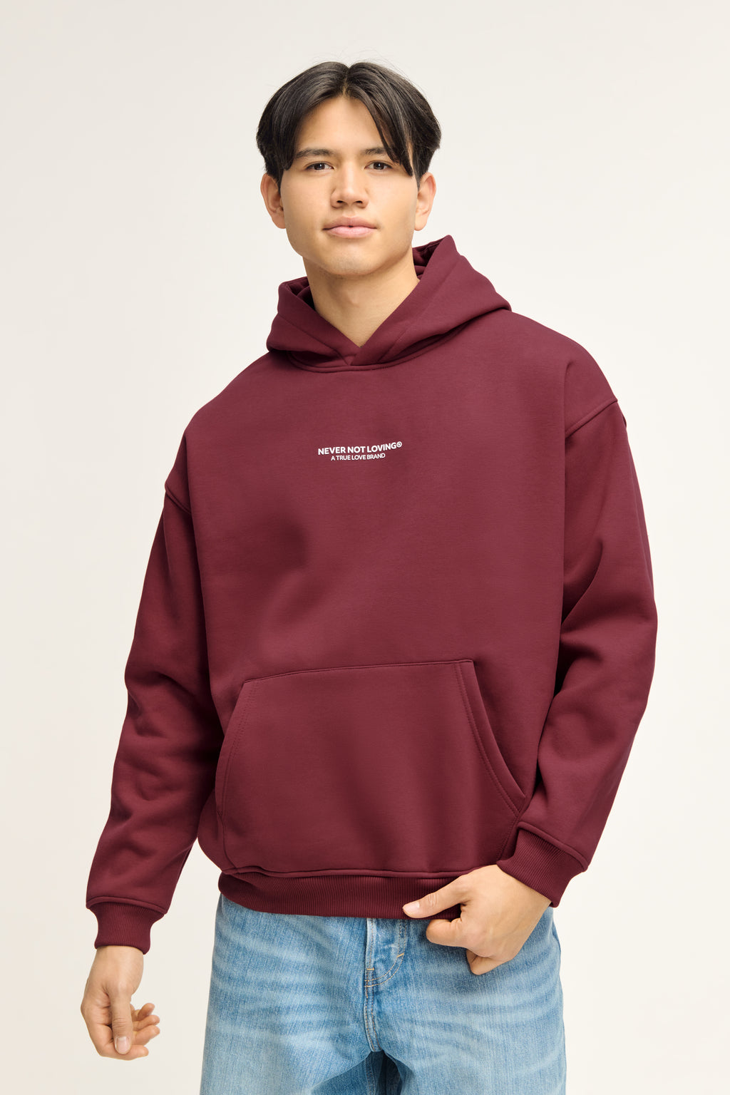 Merle Hoodie Deep Red Unisex