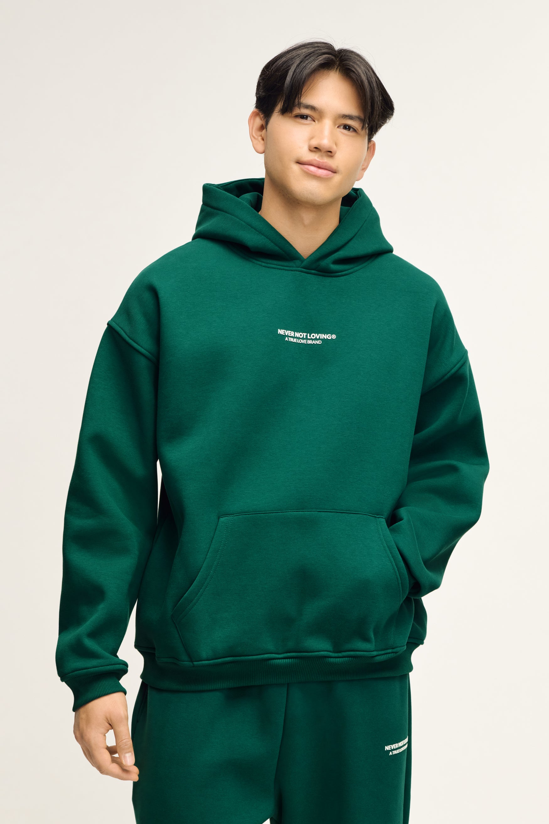 Merle Hoodie Moss Green Unisex