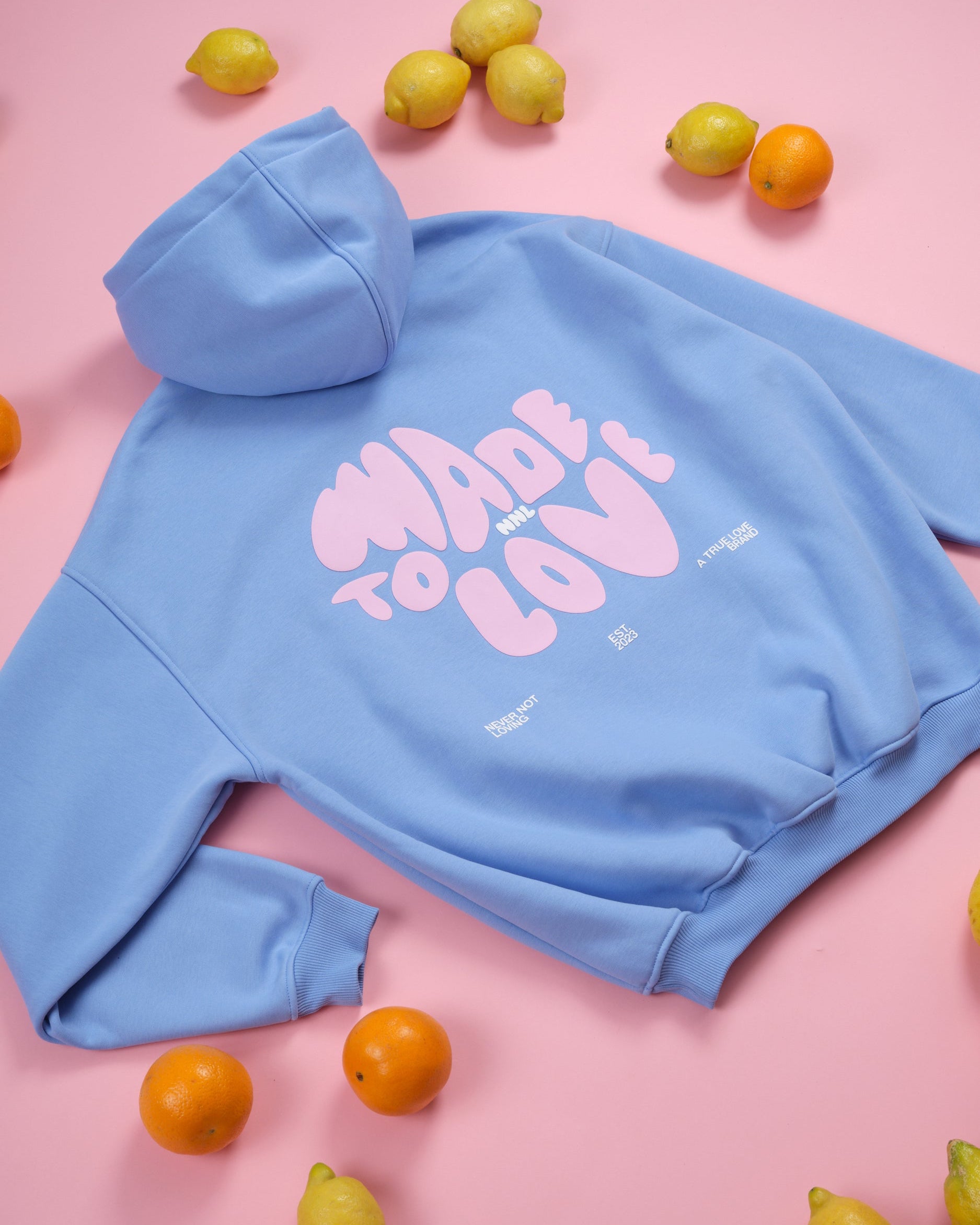 MADE TO LOVE HOODIE RIVER BLUE