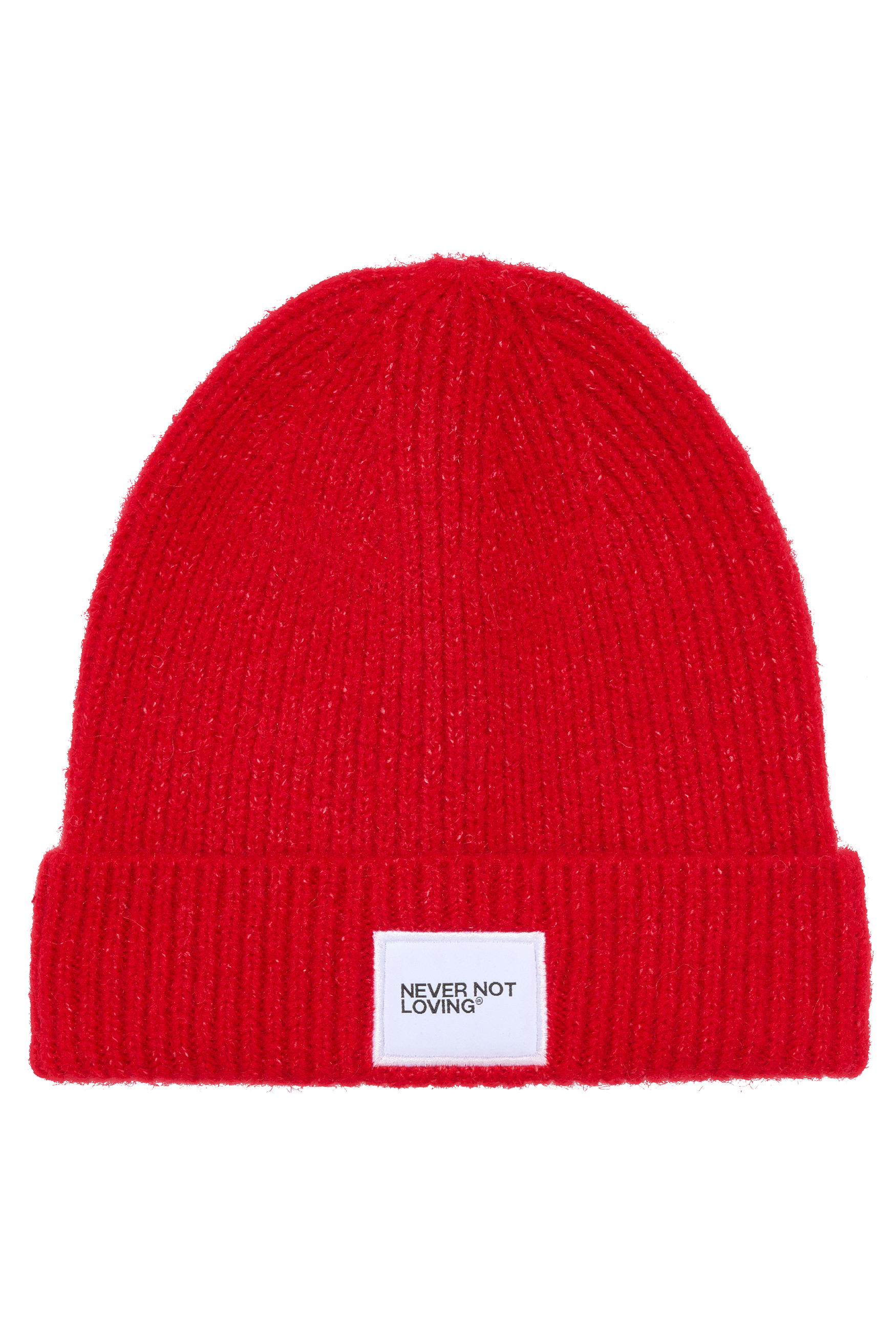 Knit Beanie Logo Red
