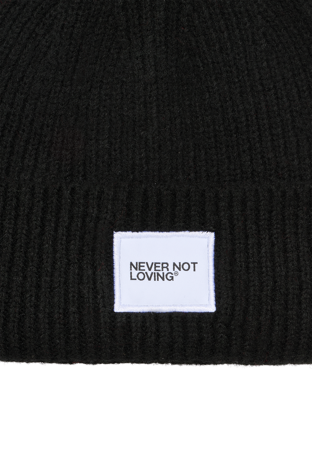 Knit Beanie Logo Black