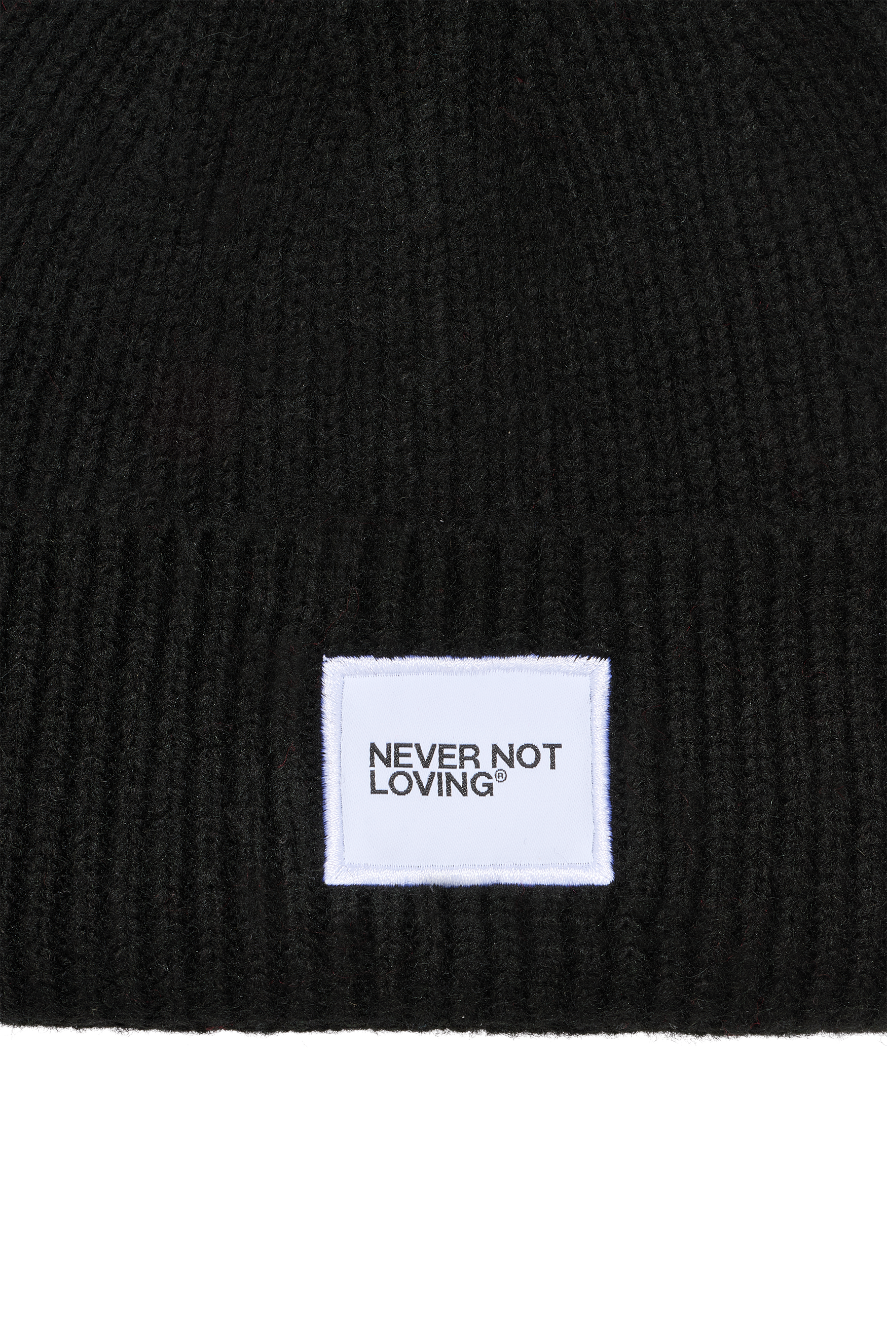 Knit Beanie Logo Black