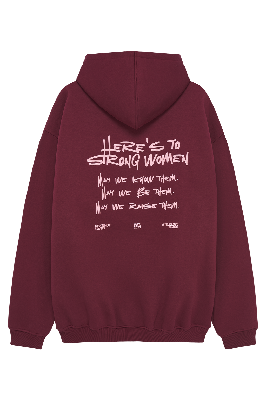 STRONG WOMEN HOODIE BORDEAUX