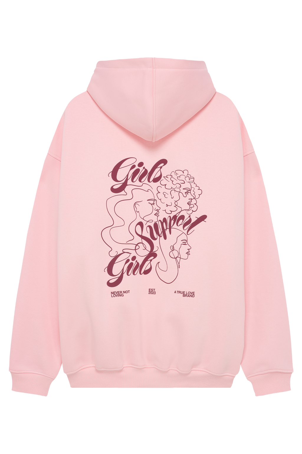 GIRLS HOODIE BABY PINK