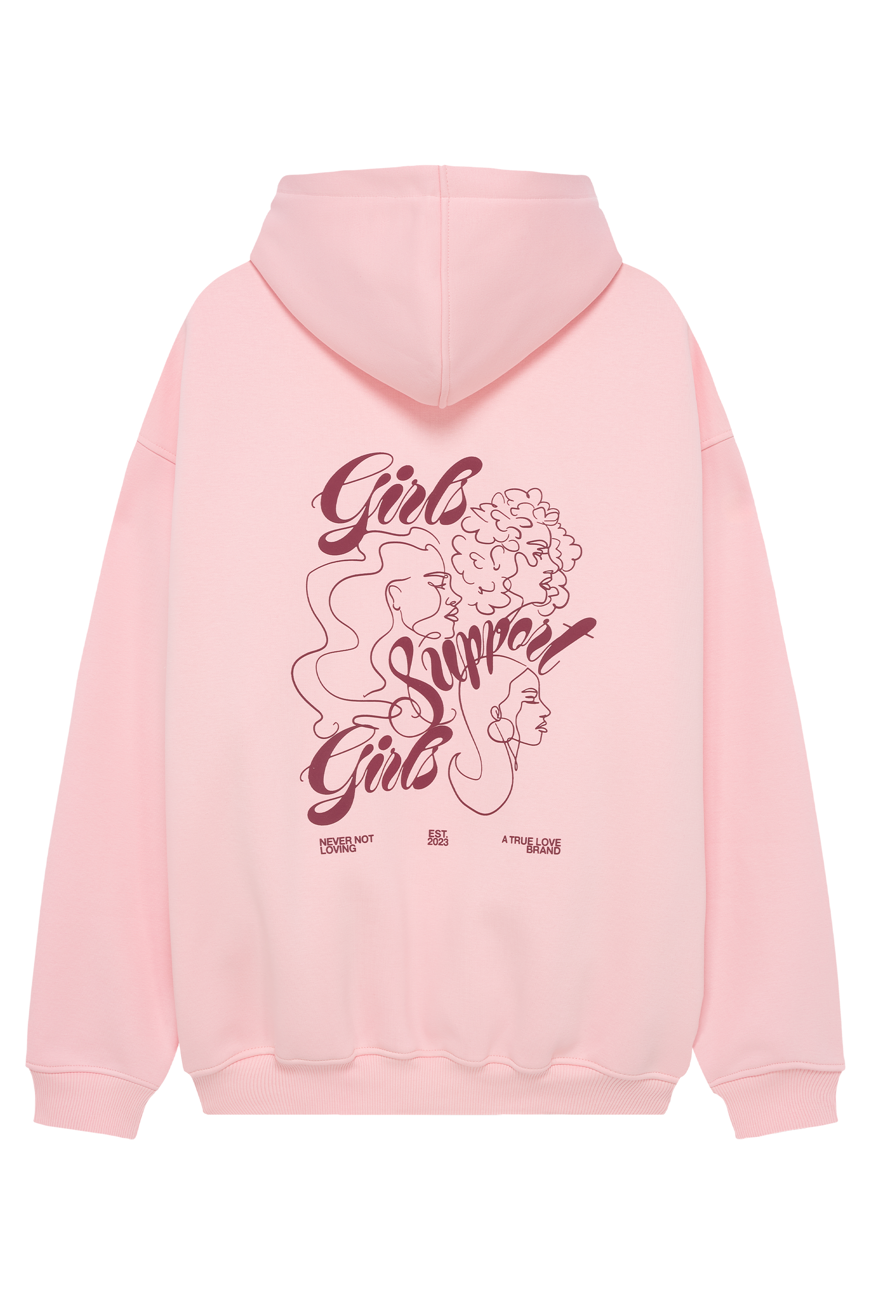 GIRLS HOODIE BABY PINK