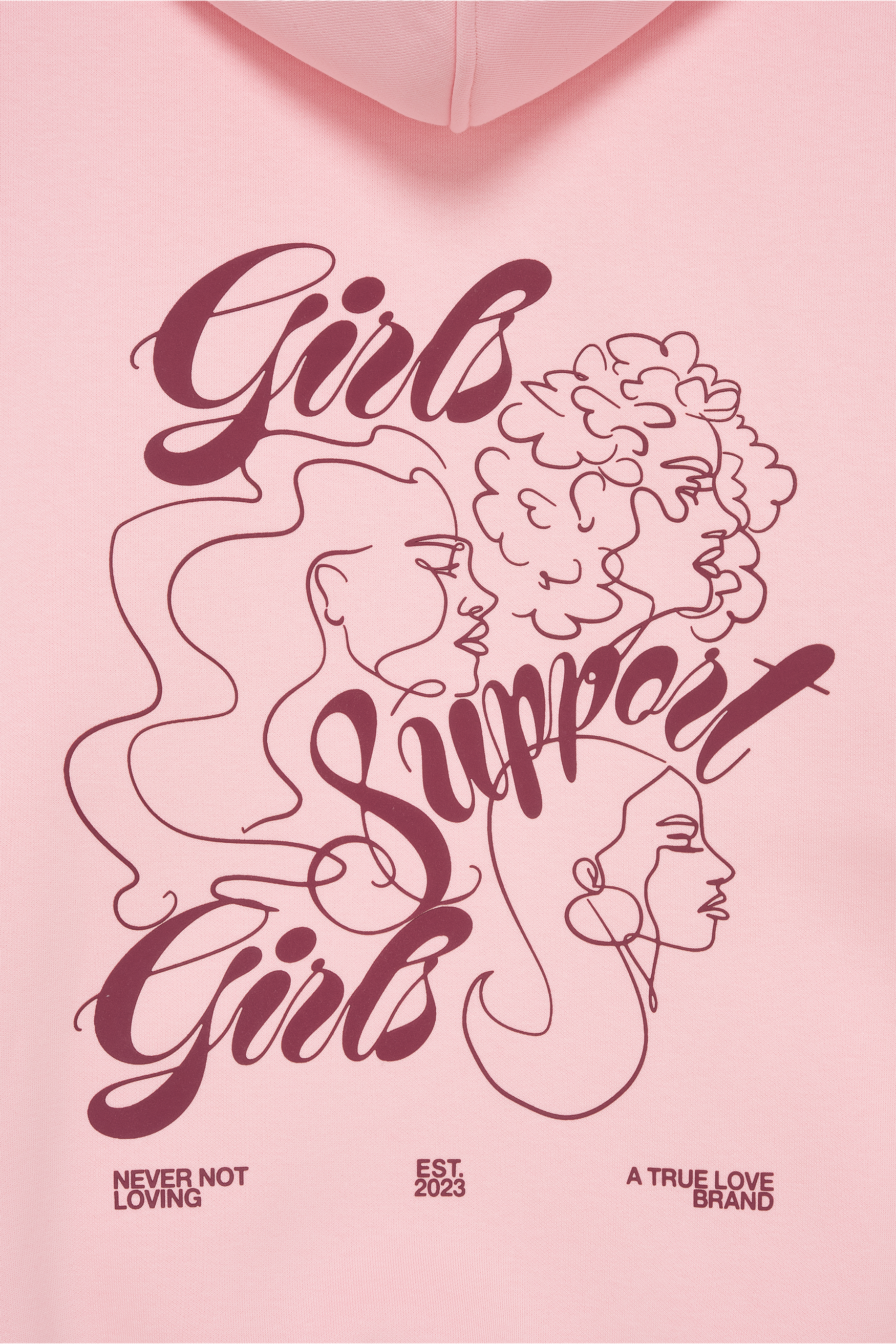 GIRLS HOODIE BABY PINK