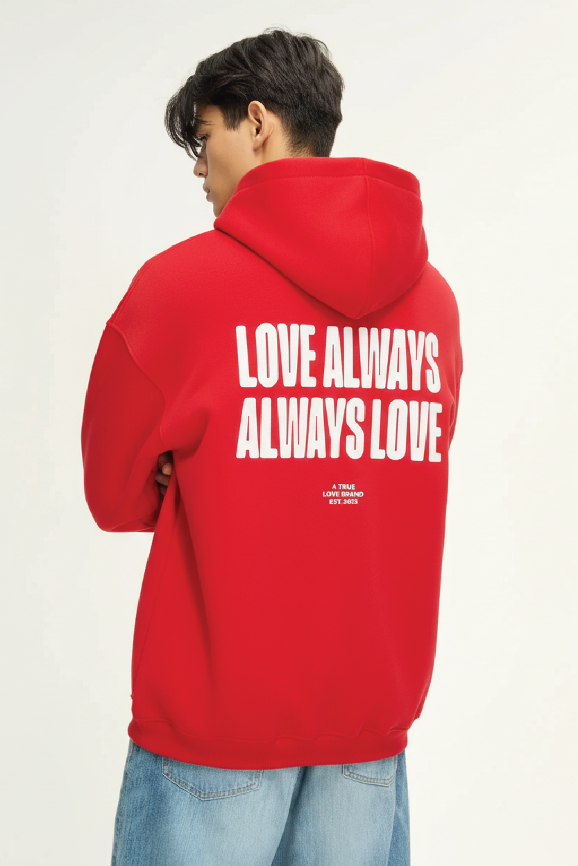 Love Always Hoodie Red