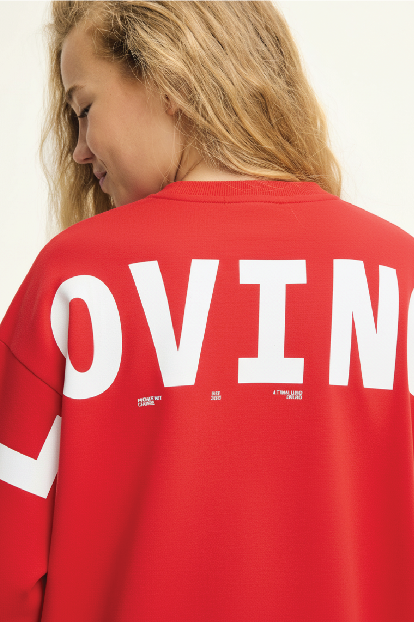 Loving Sweatshirt Red