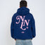 Hoodie NNL Letter Deepblue