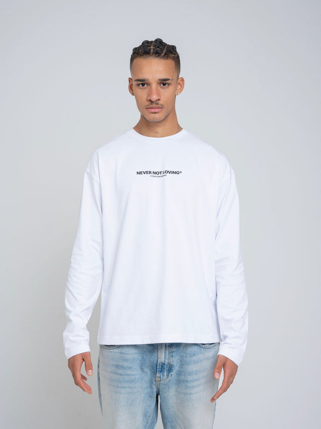 Longsleeve Logo White