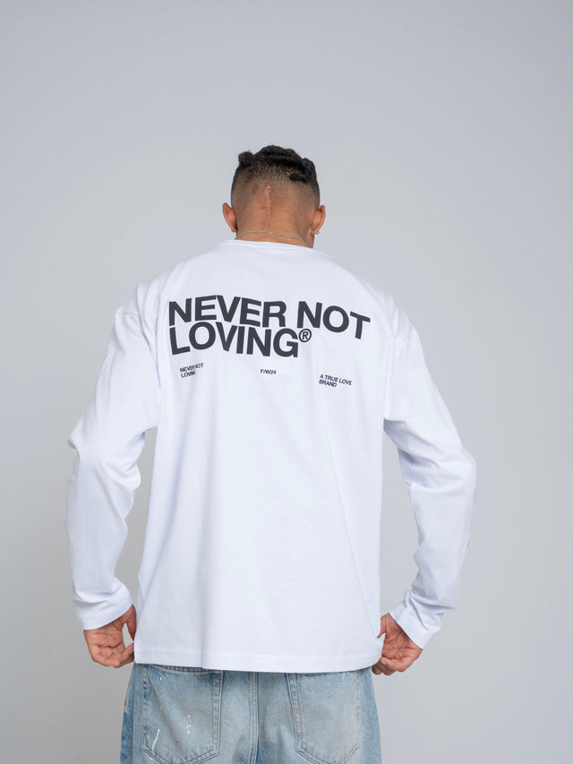 Longsleeve Logo White