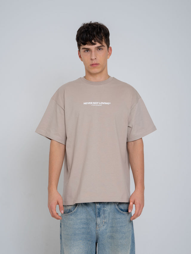 T-Shirt NNL Letter Cobblestone