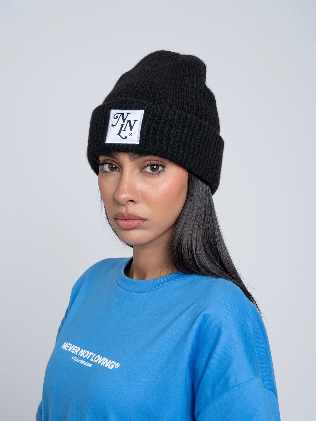 Beanie NNL Letter Black