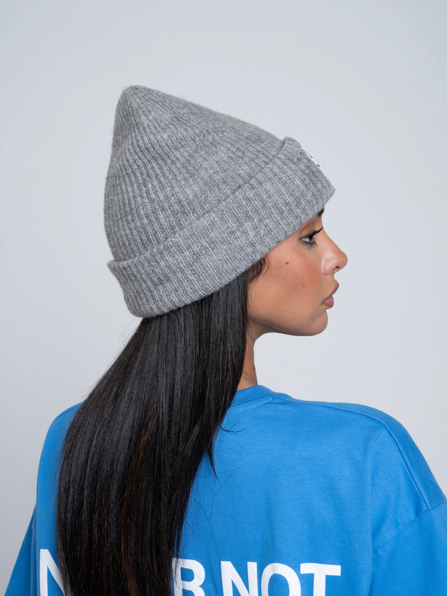 Beanie NNL Letter Lightgrey