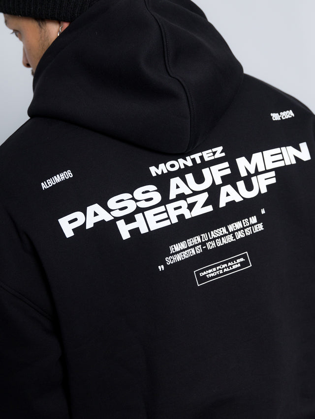 'pass auf mein Herz auf' Hoodie Black