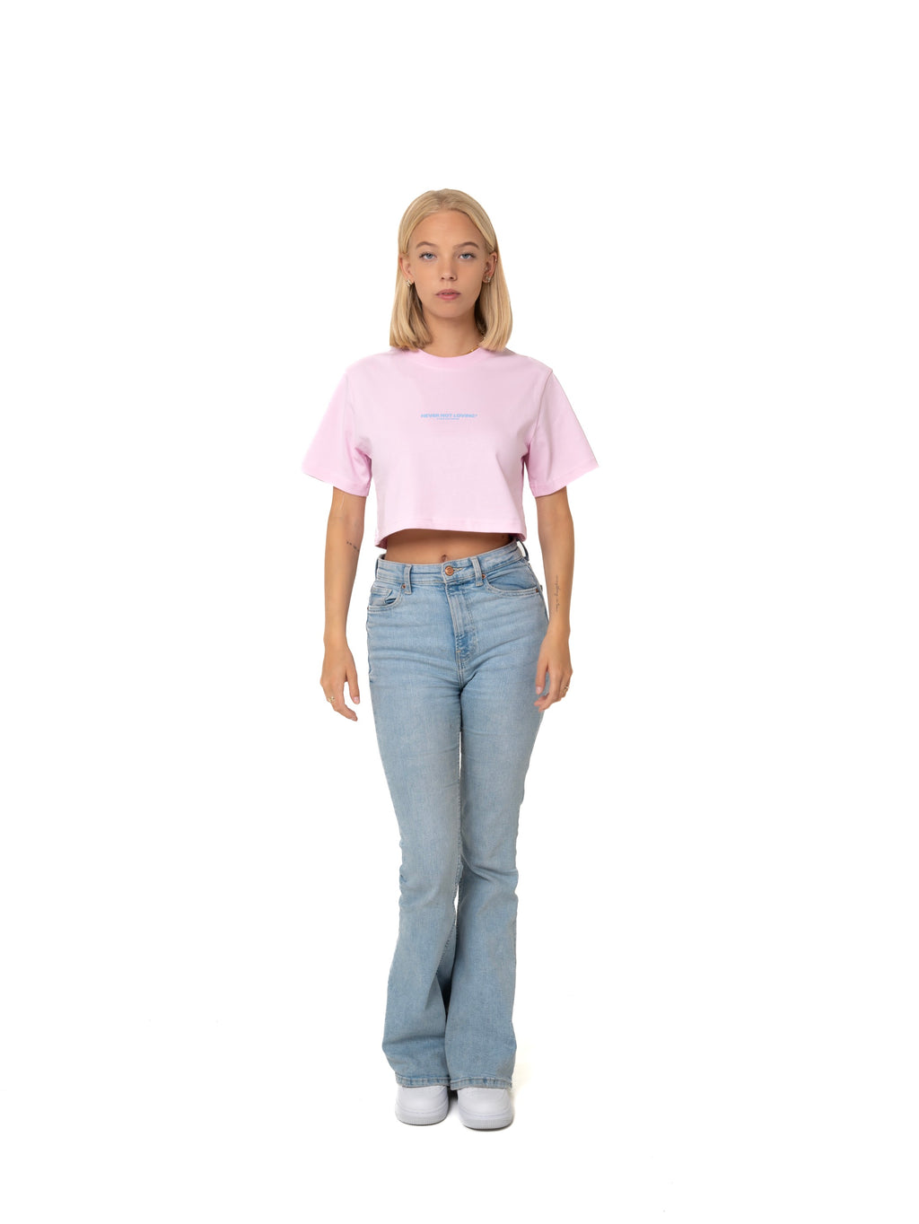 NNL Letter Crop Top Rose