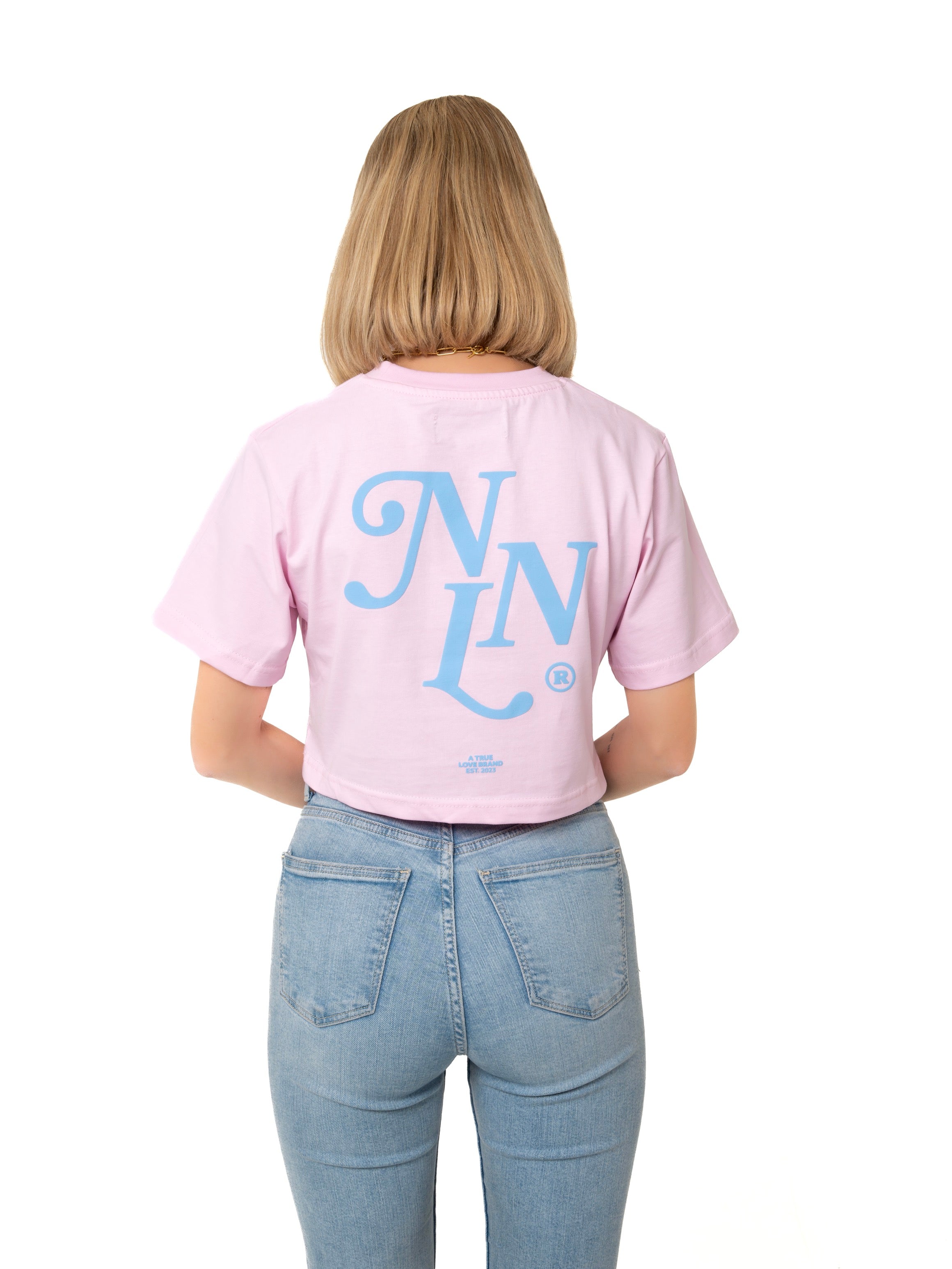 NNL Letter Crop Top Rose